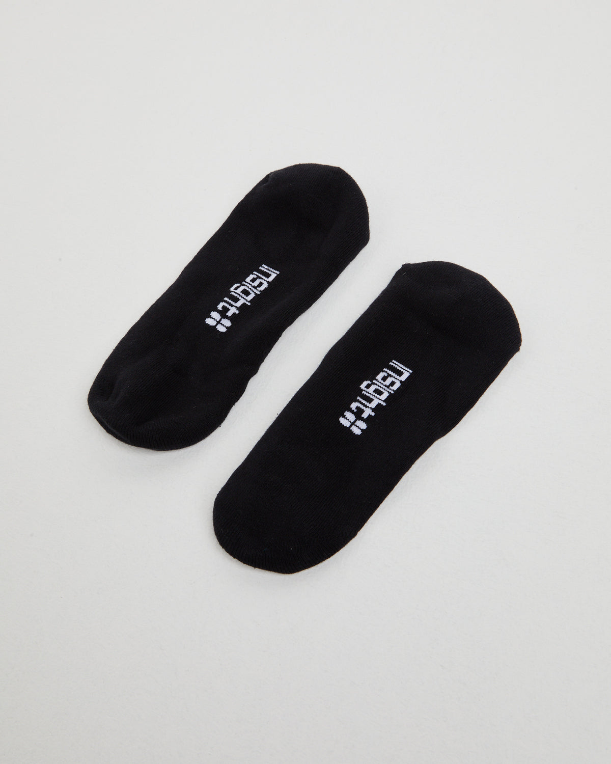 Logo Invisible Socks 3 Pack Black BLACK