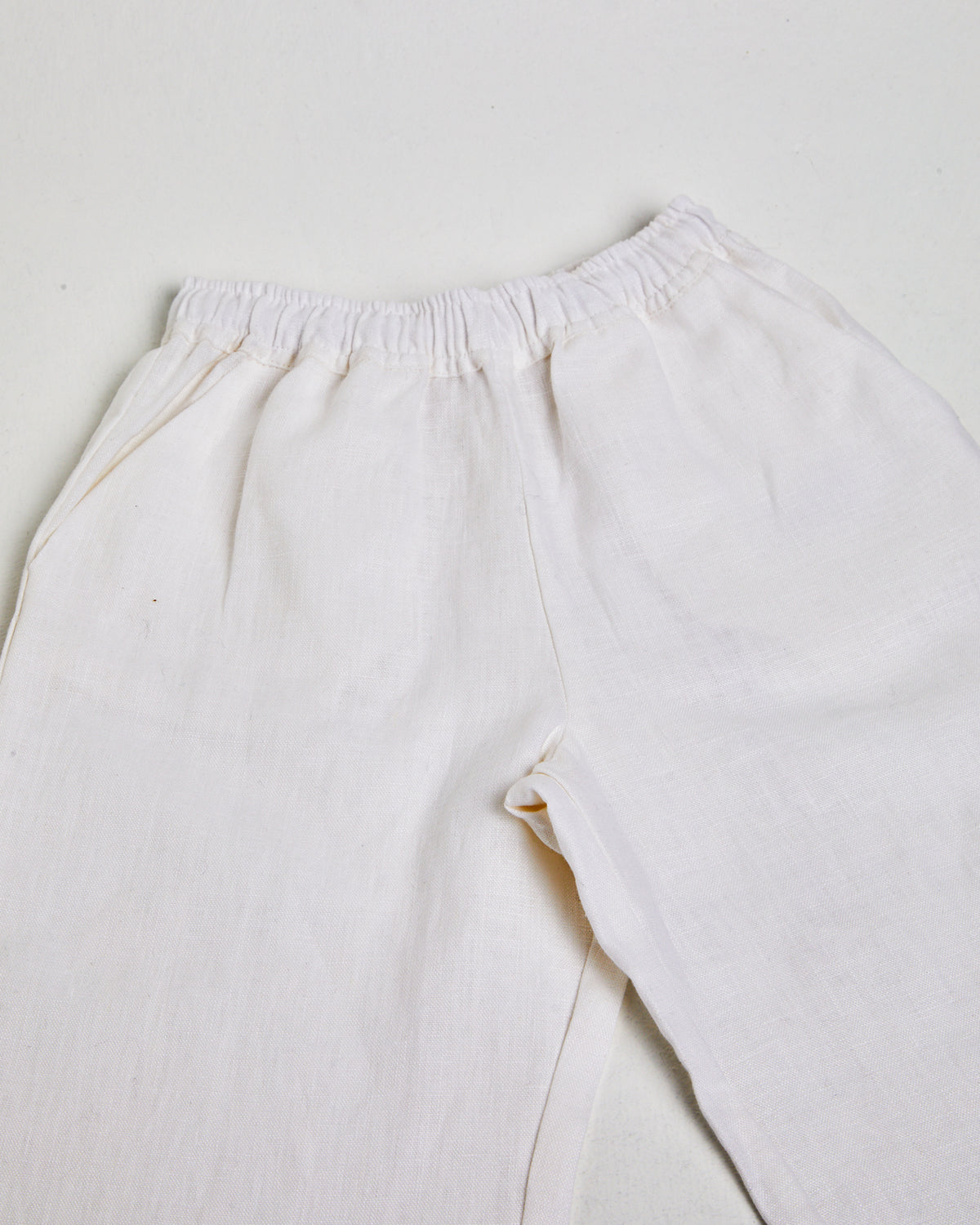 Girls Kai Linen Draw Pants White WHITE