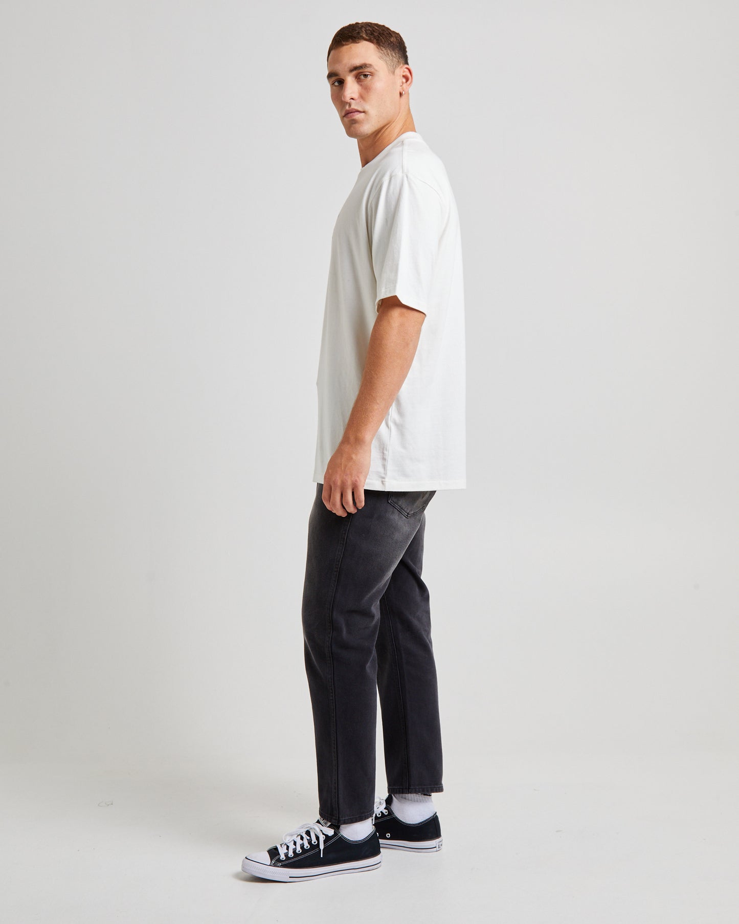 Snake Slacker Short Sleeve T-Shirt Vintage White