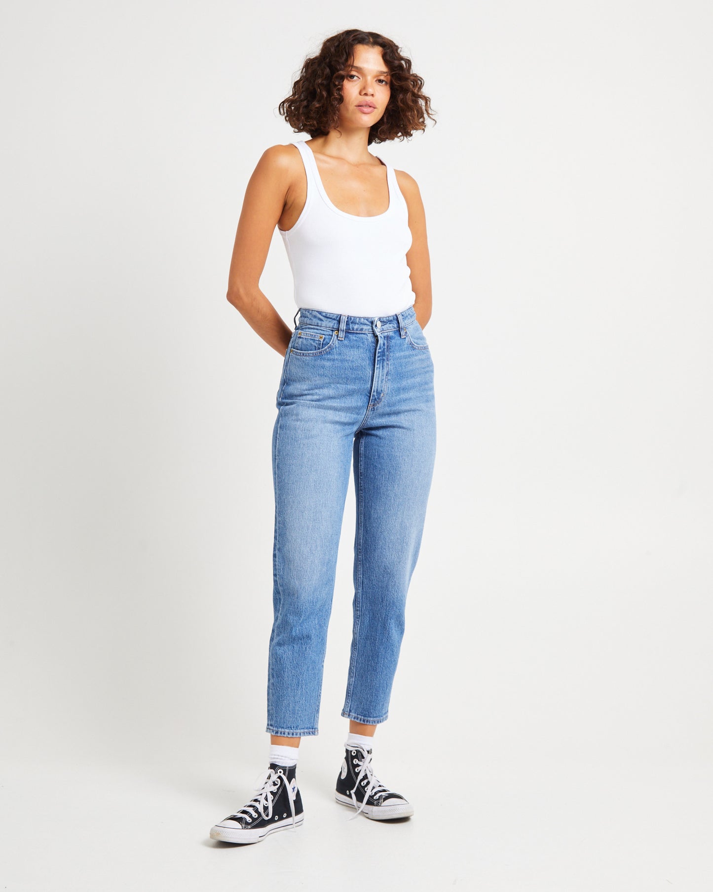 High Mom Denim Jeans Anemone