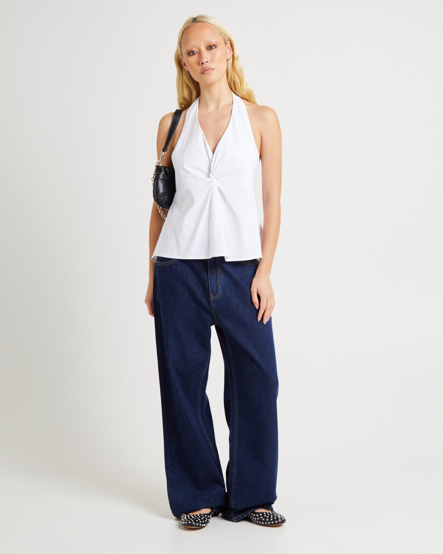 Miley Twist Front Halter Top