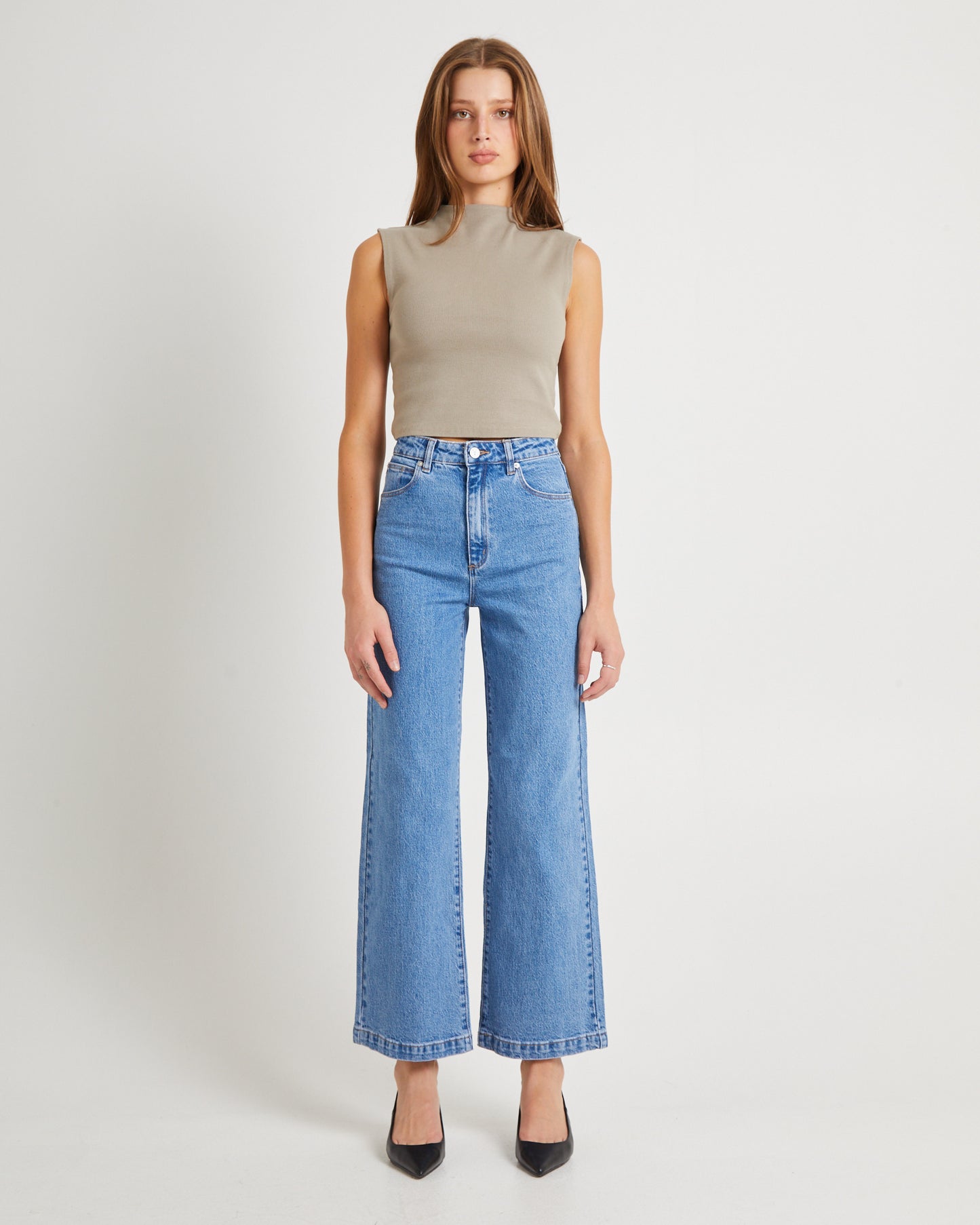 94 High & Wide Petite Denim Jeans Debbie