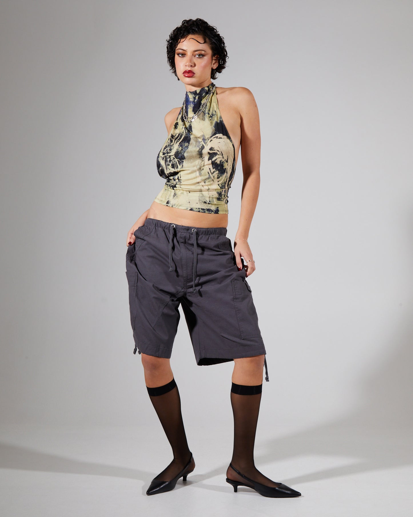Belted Halter Top