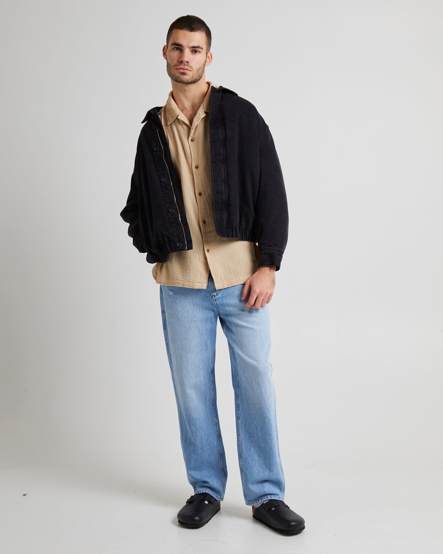RESORT SHIRT CREPE DRIFTWOOD