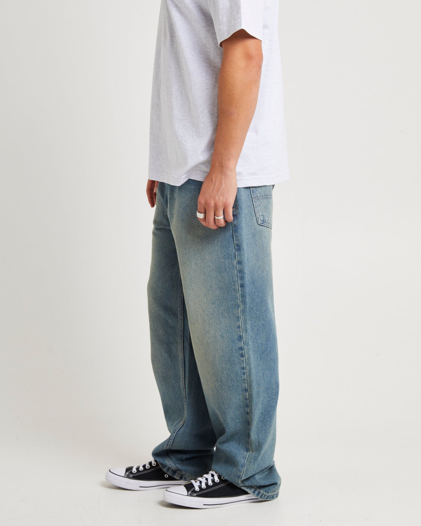 A5 Baggy Denim Jeans Carson Indigo