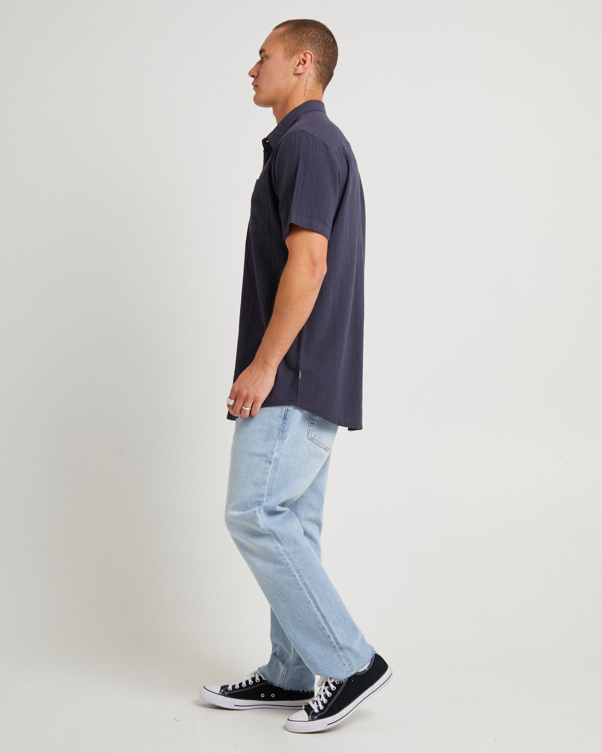 Bon Crepe Shirt DARK NAVY