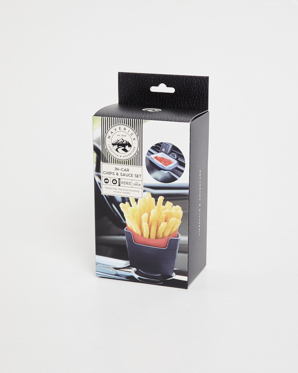 Chips and Sauce In Car Holder Set ASSORTED