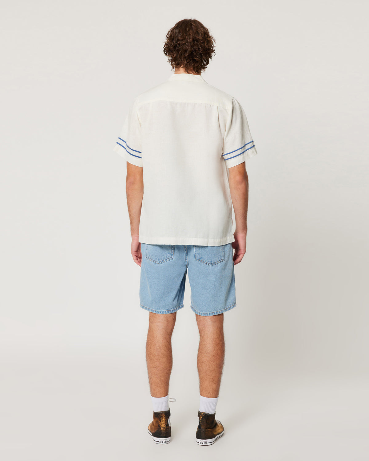 Bowler Embroidered Shirt VINTAGE WHITE