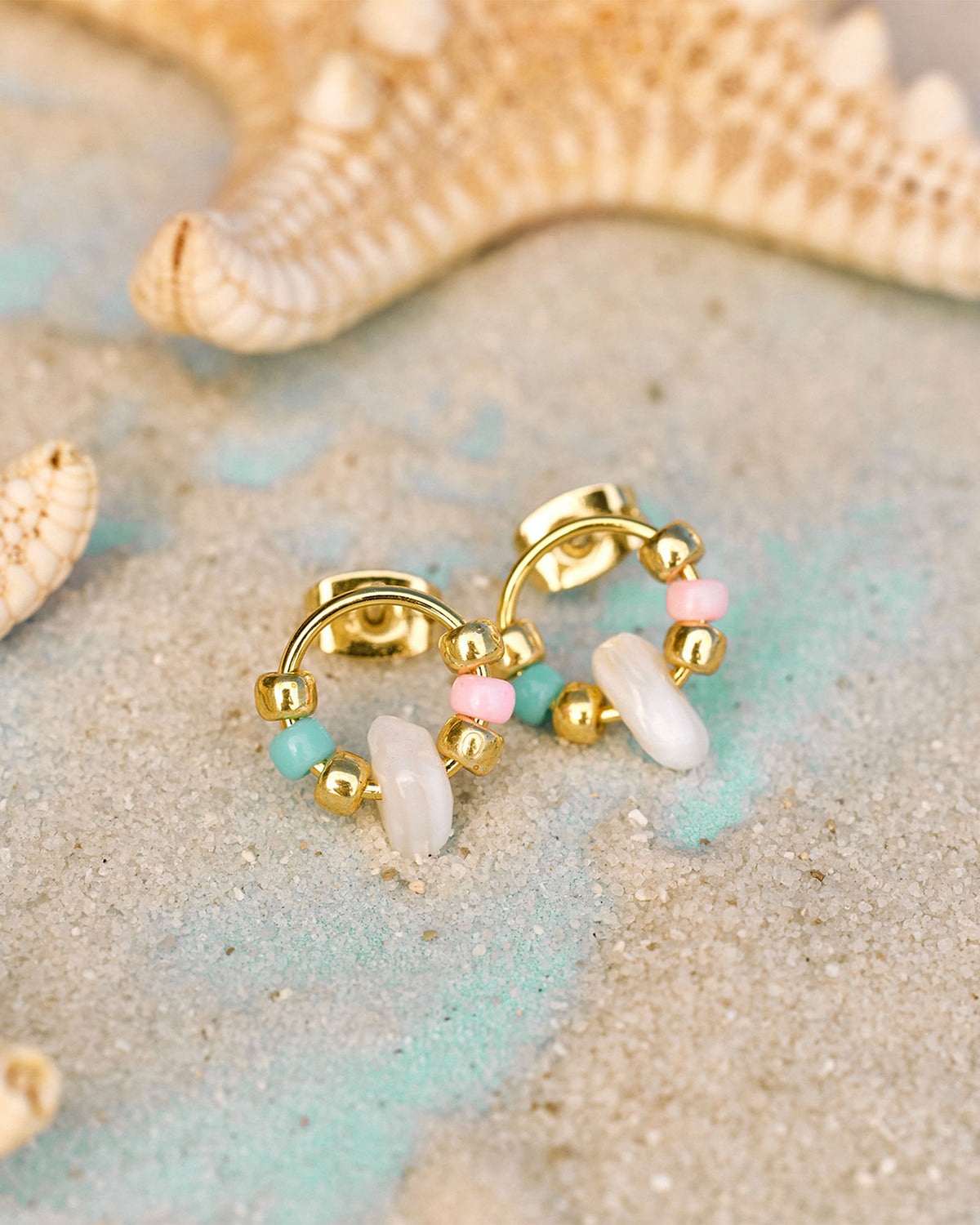 Seed Bead And Shell GOLD