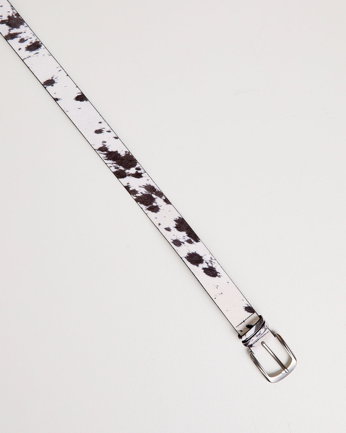 Cow Print Leather Belt MULTI