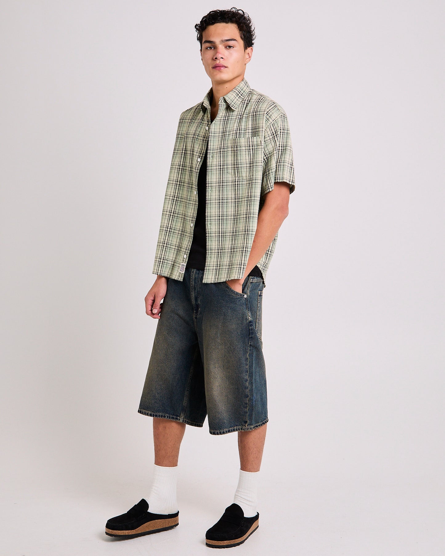 Ground Plaid Short Sleeve Shirt