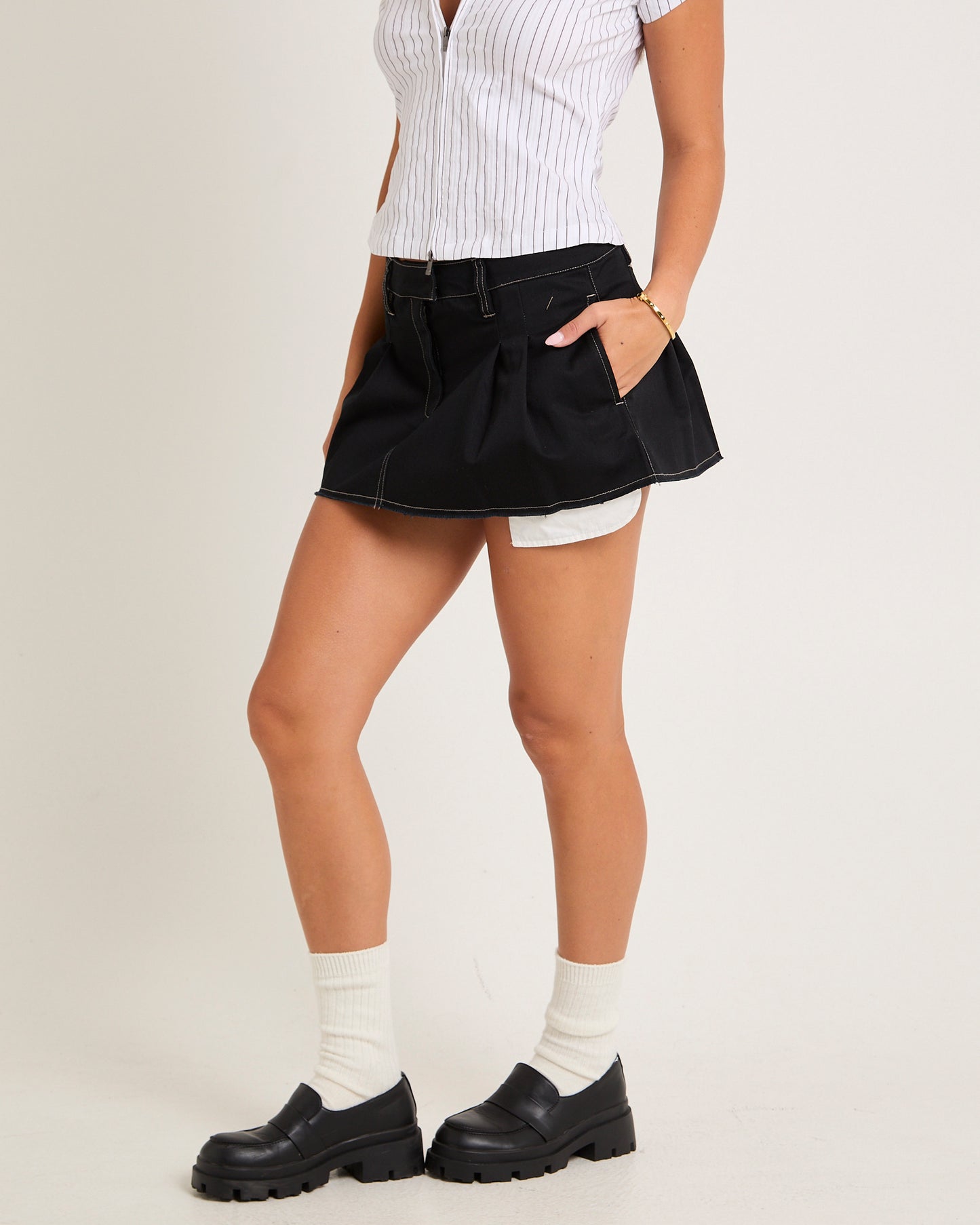 Petra Pleated Mini Skirt