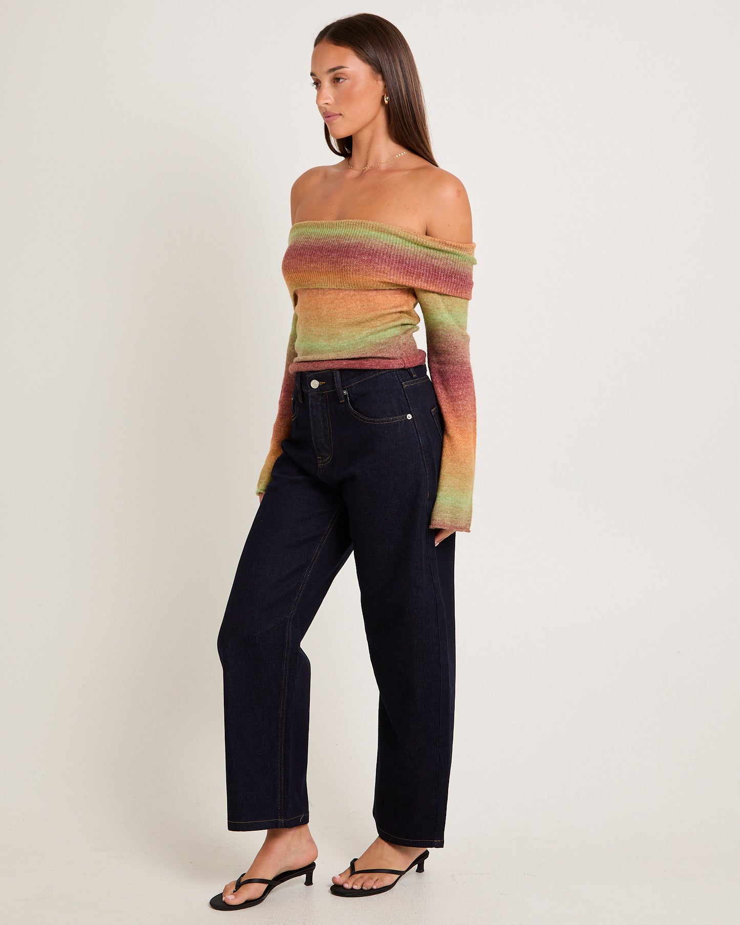 Orla Ombre Off Shoulder Knit
