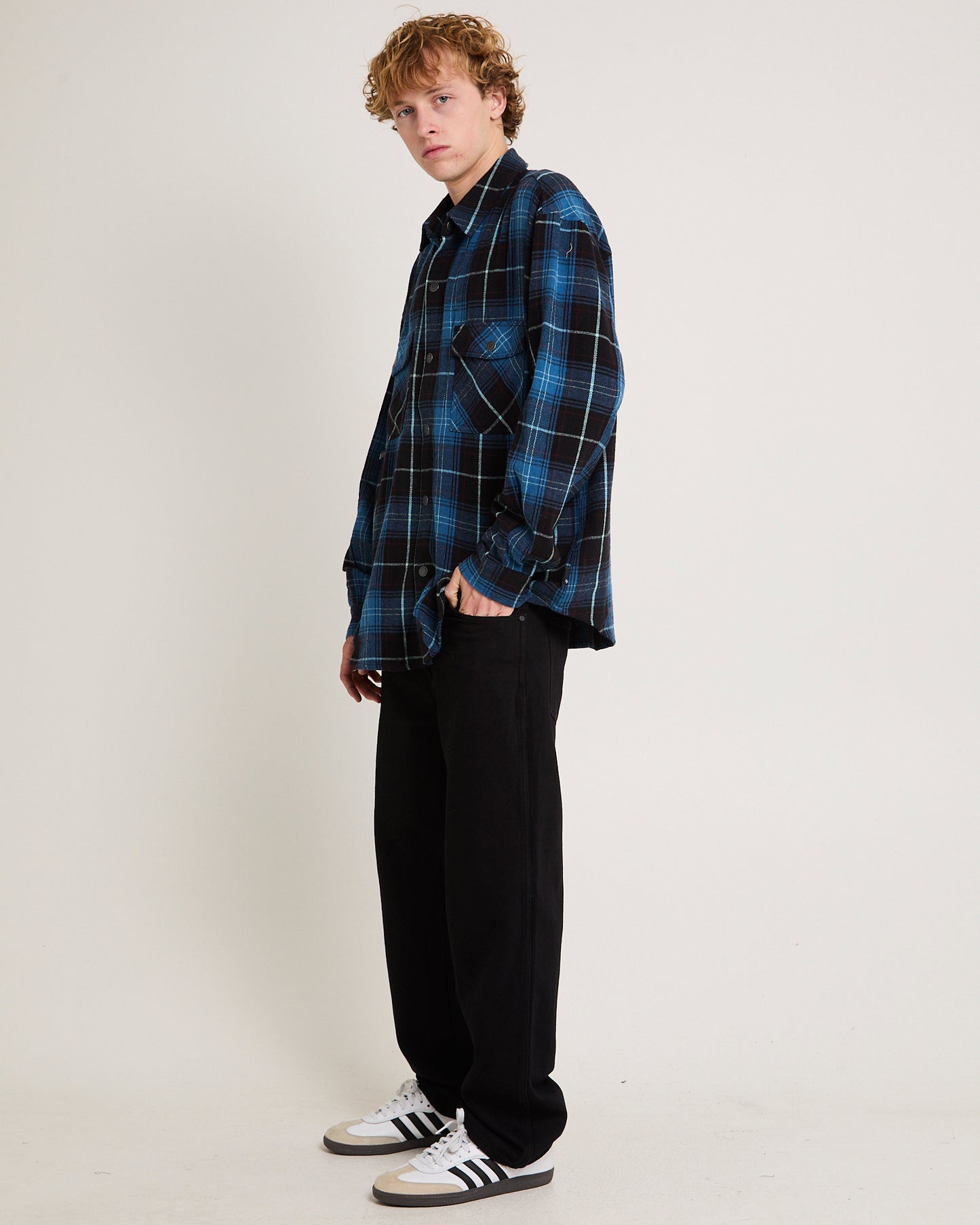 Slacker Relaxed Denim Jeans Steele Black