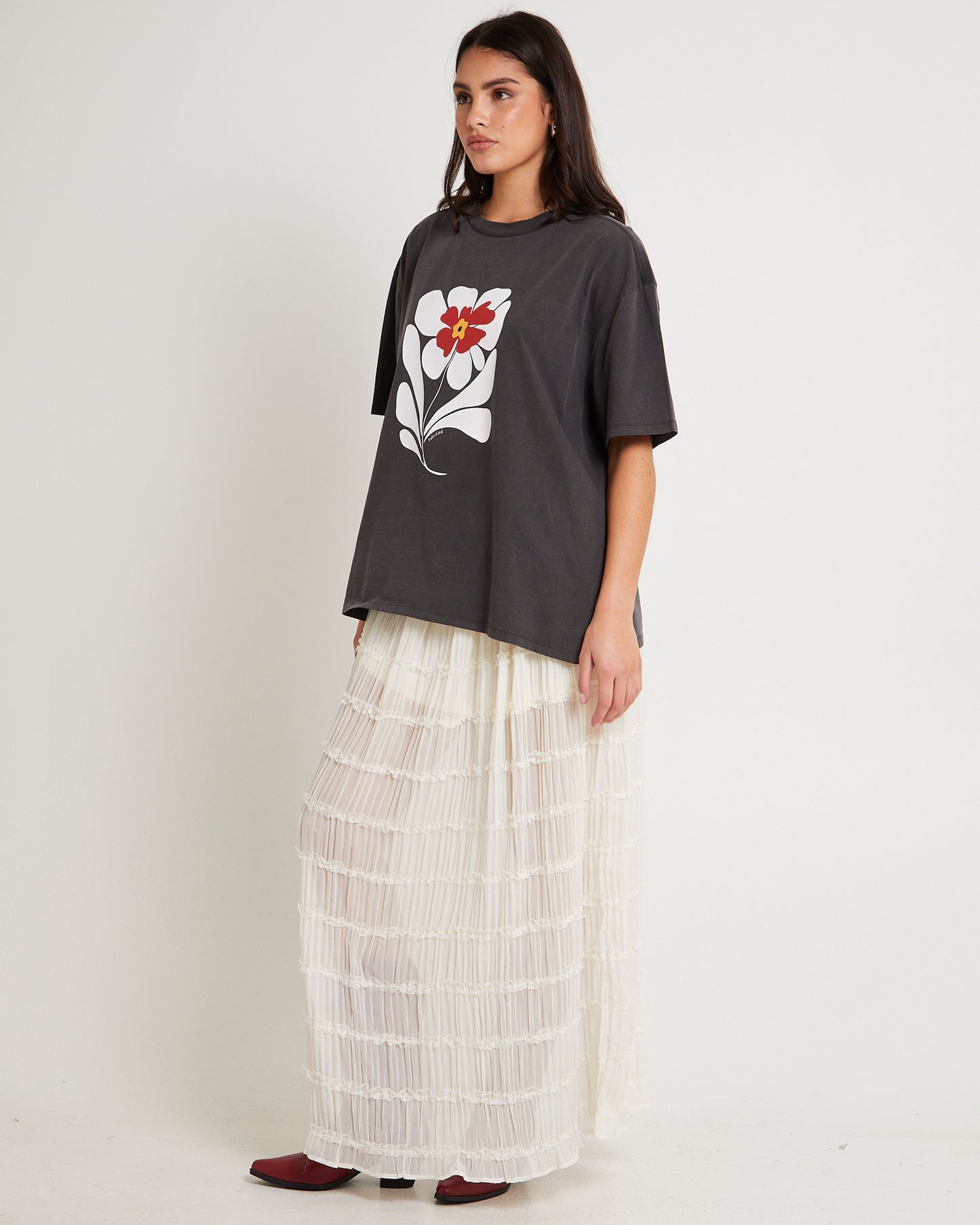 Flora Washed Oversized T-Shirt