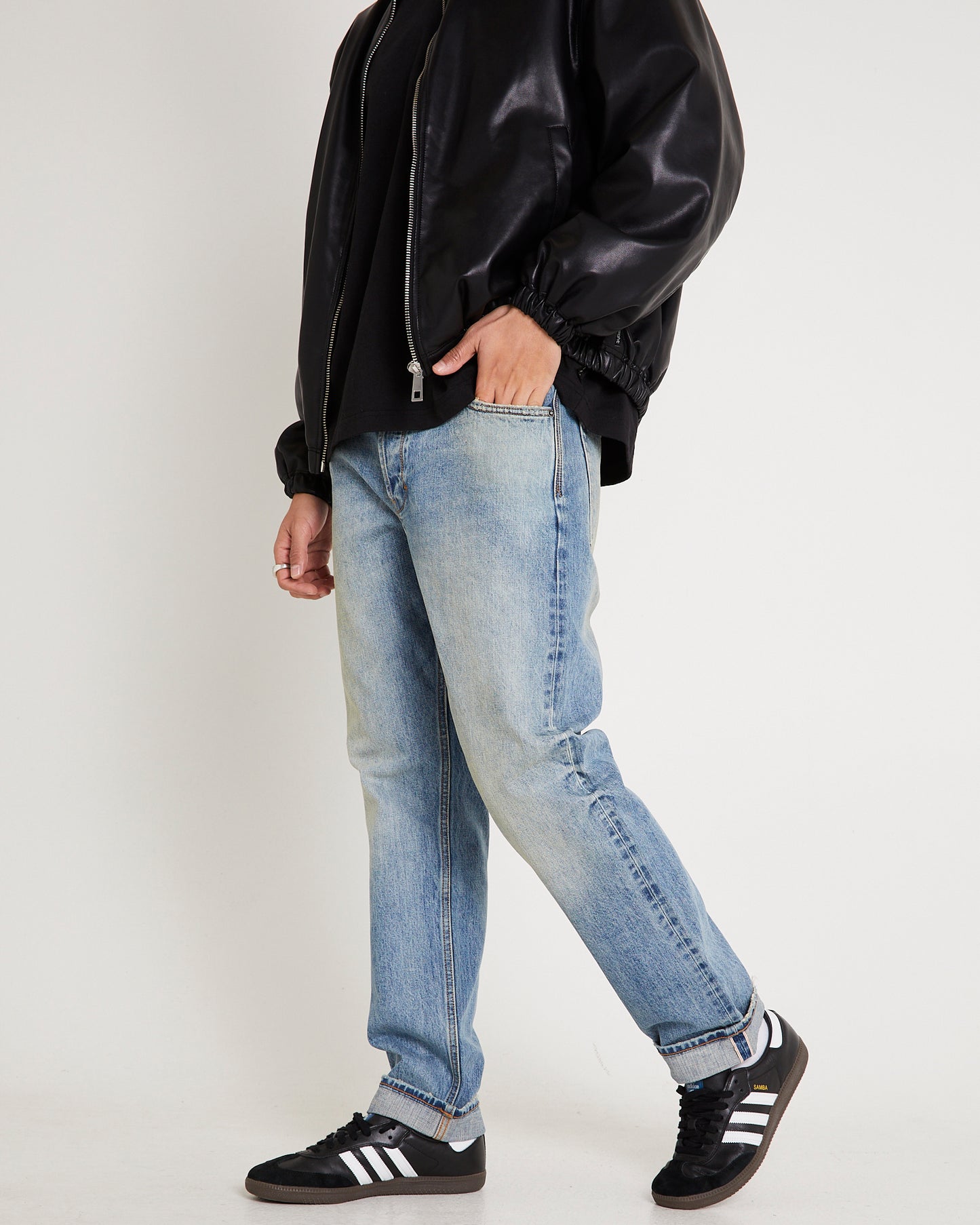 Ray Straight Denim Jeans Rodeo Selvedge