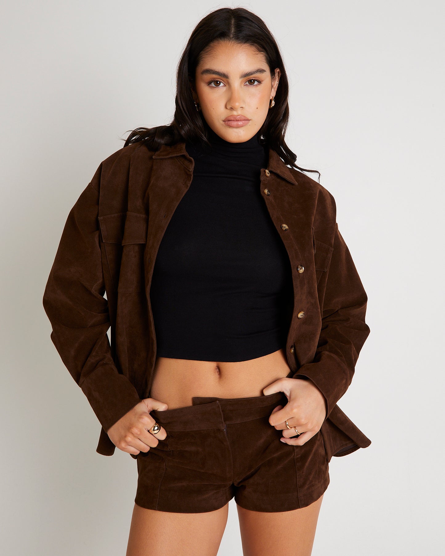 Elle Faux Suede Shirt