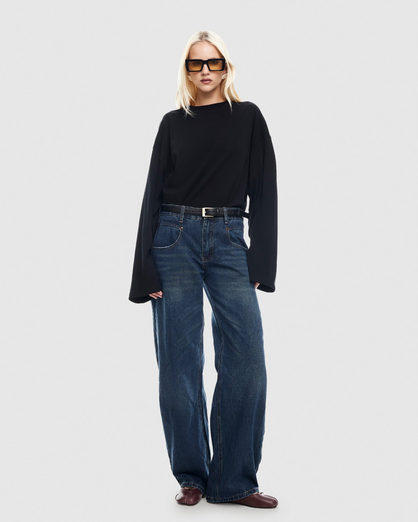 Bloom Solid Long Sleeve Top