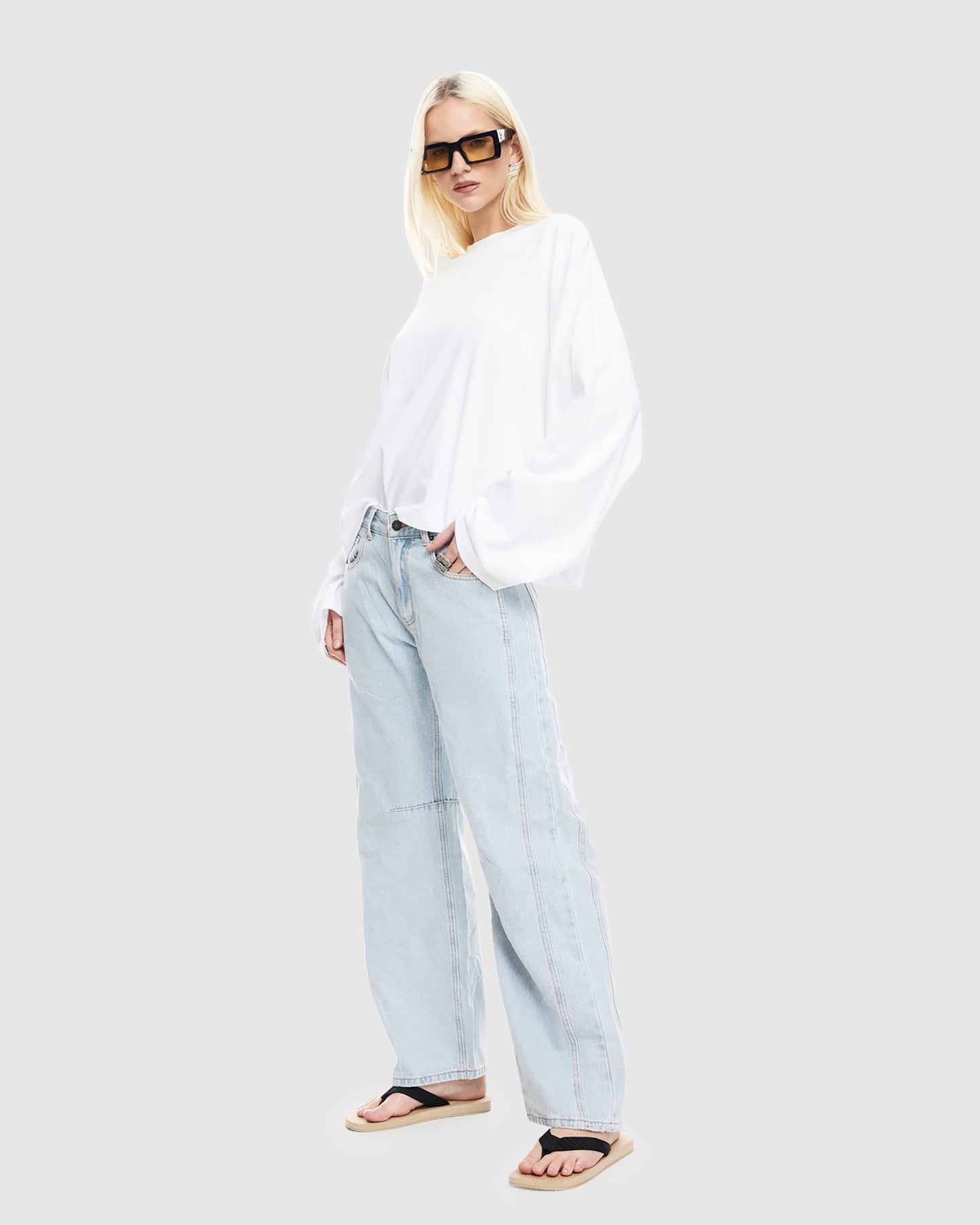 Bloom Solid Long Sleeve Top