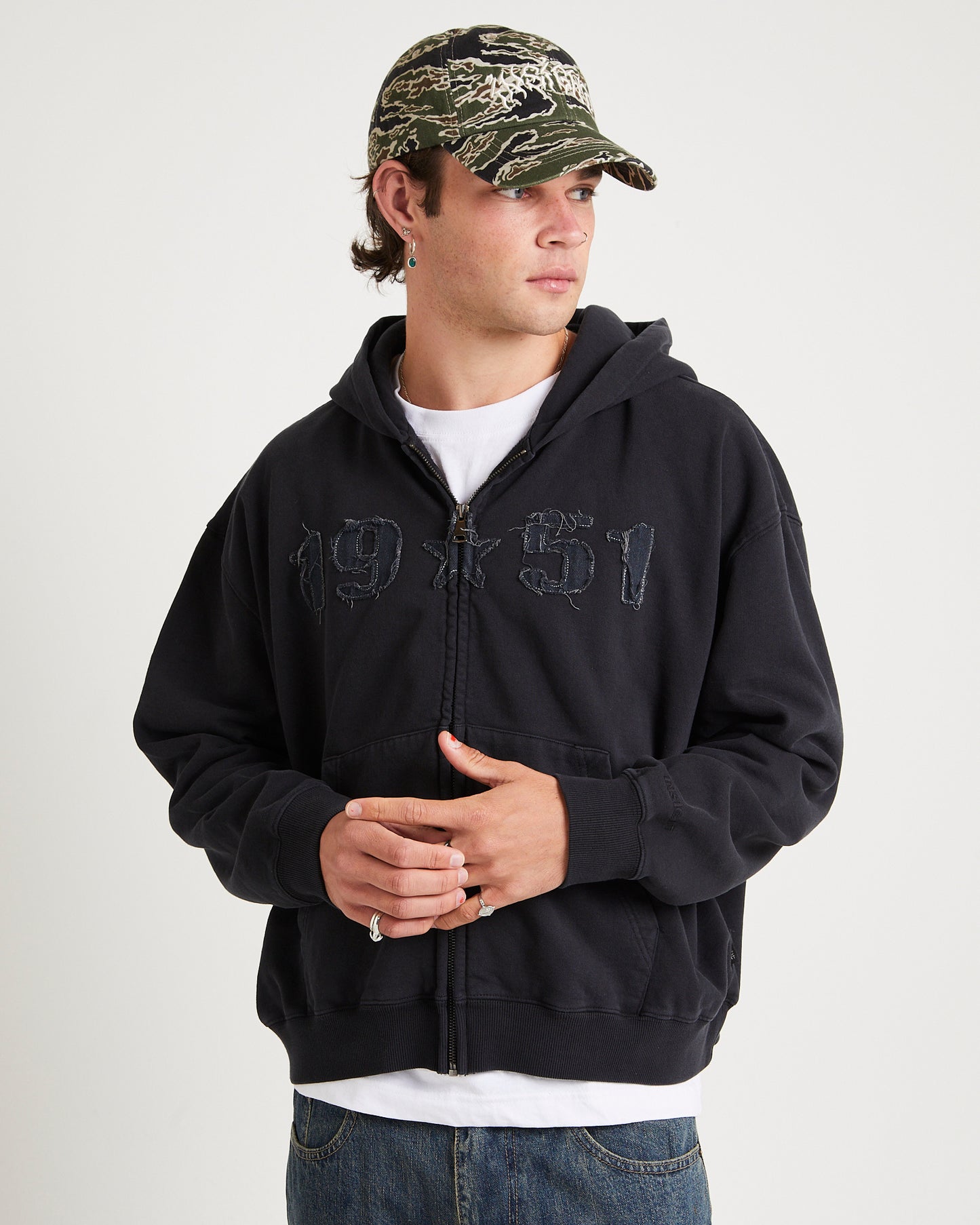Fifty One Zip Through Hoodie