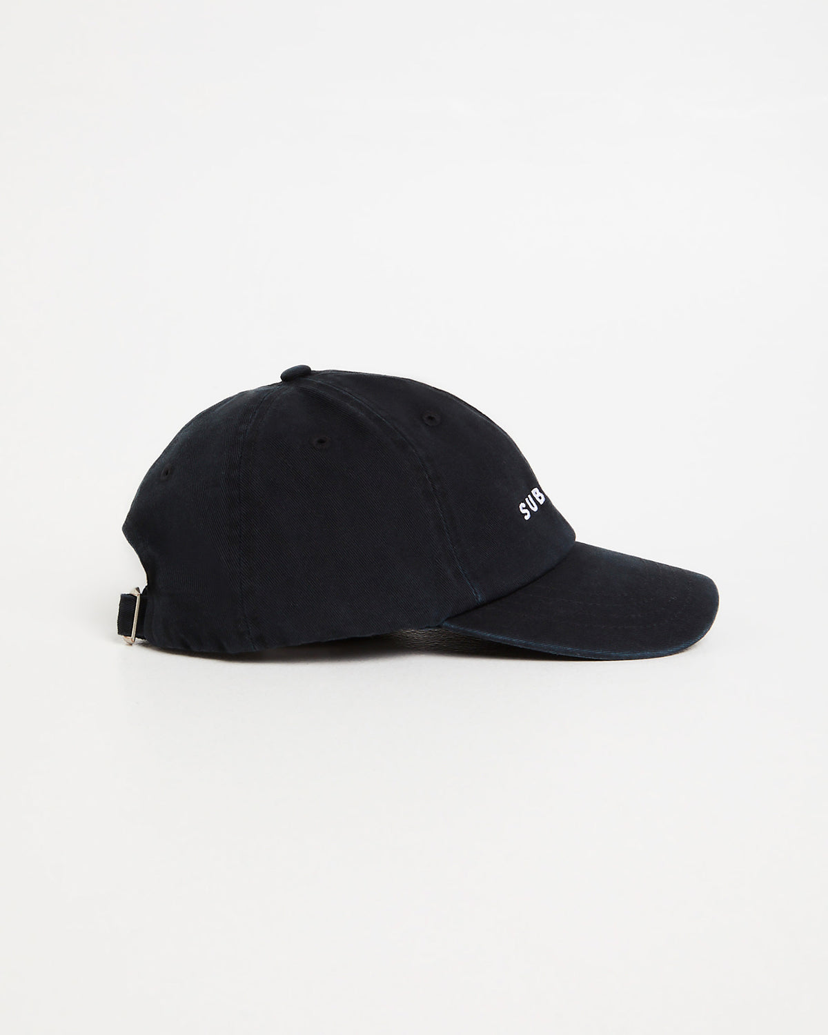 Logo Stonewashed Cap BLACK