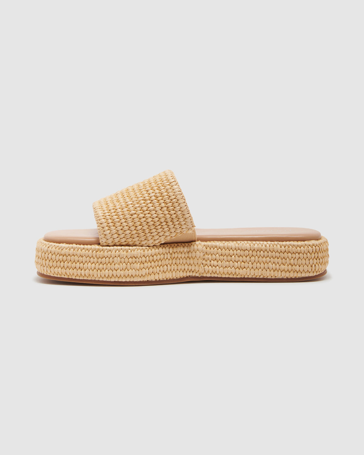 Retro Flatform Sandal NATURAL