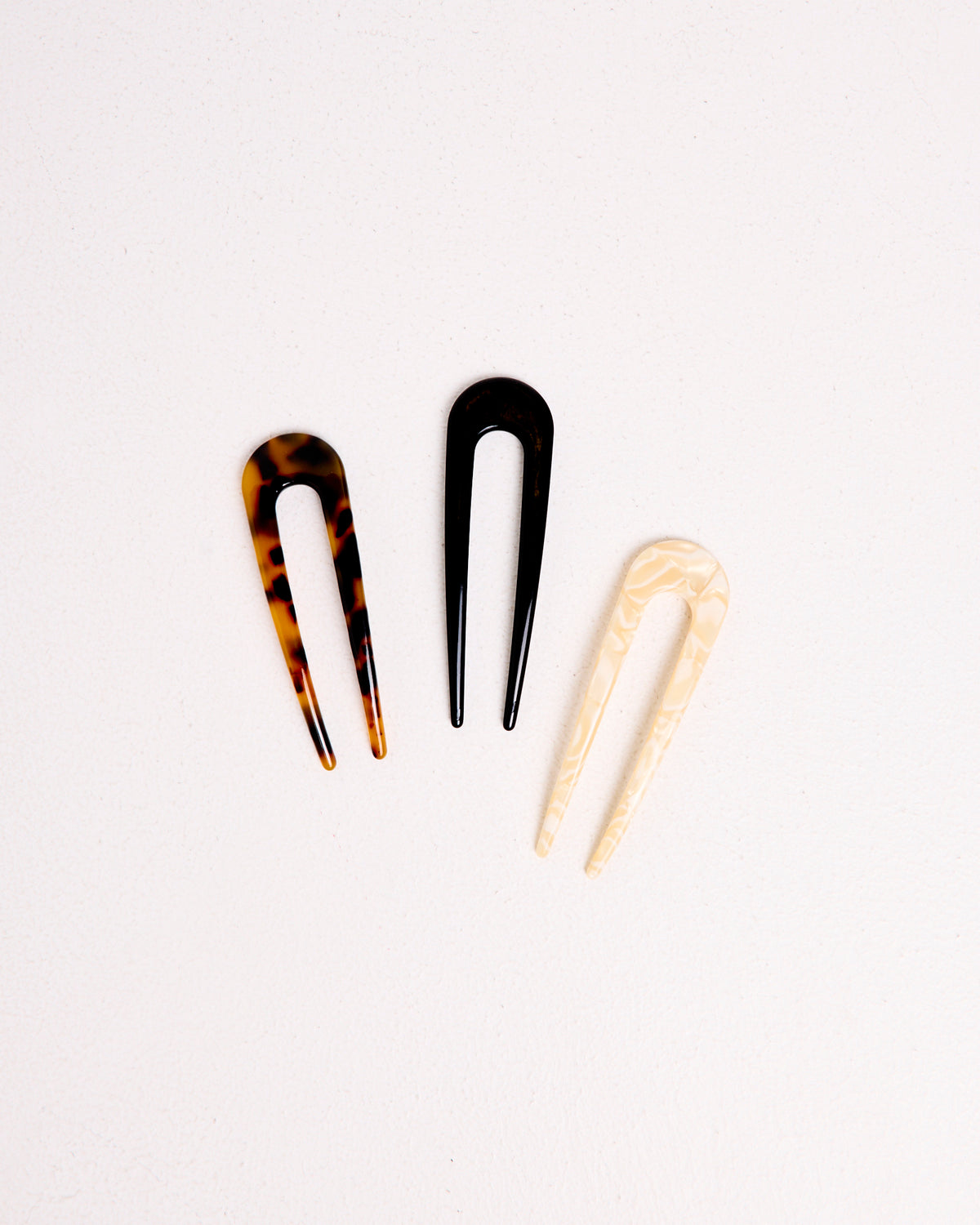 Resin Hair Pin 3 Pack ASSORTED