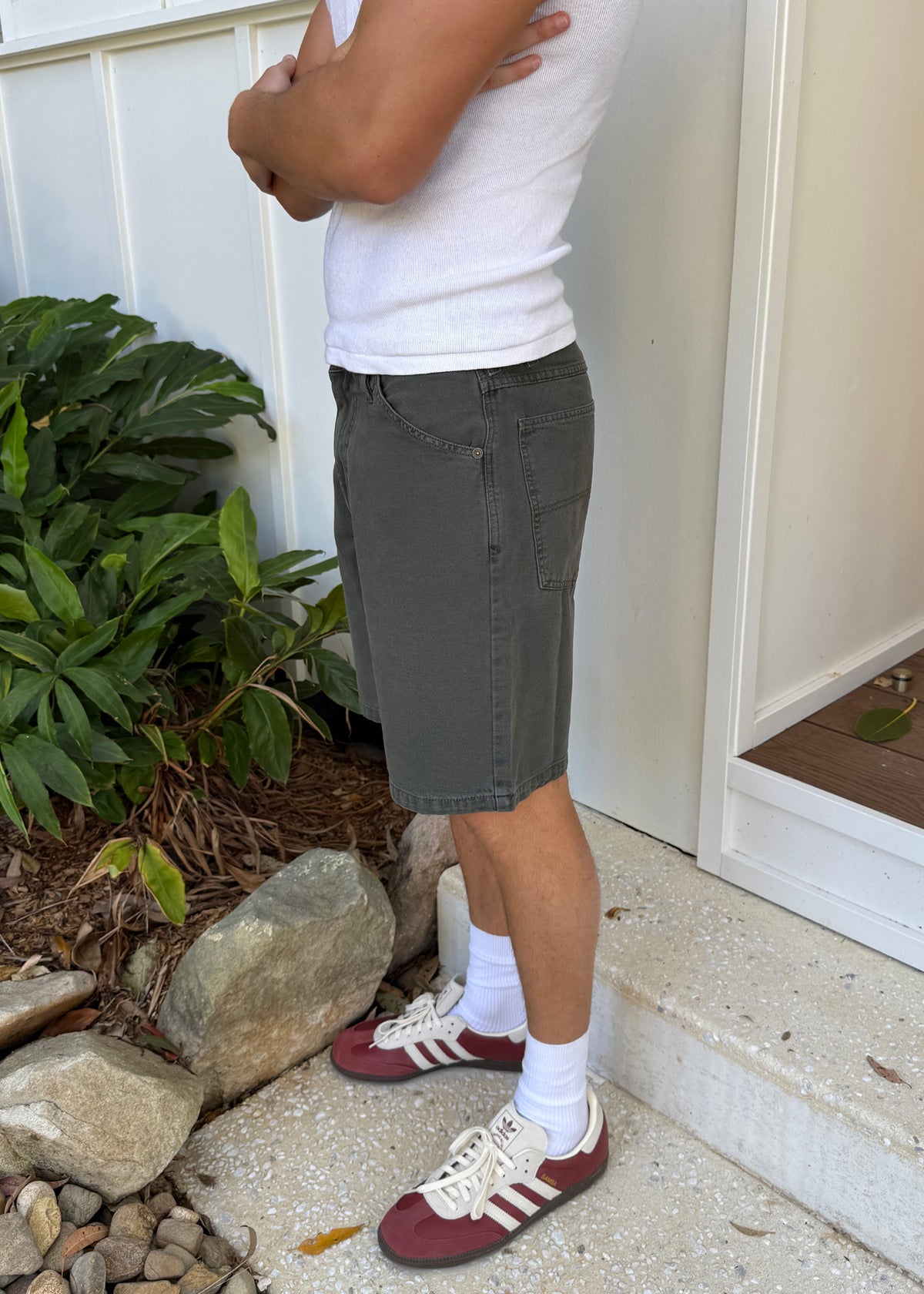 A5 Canvas Work Shorts MILITARY