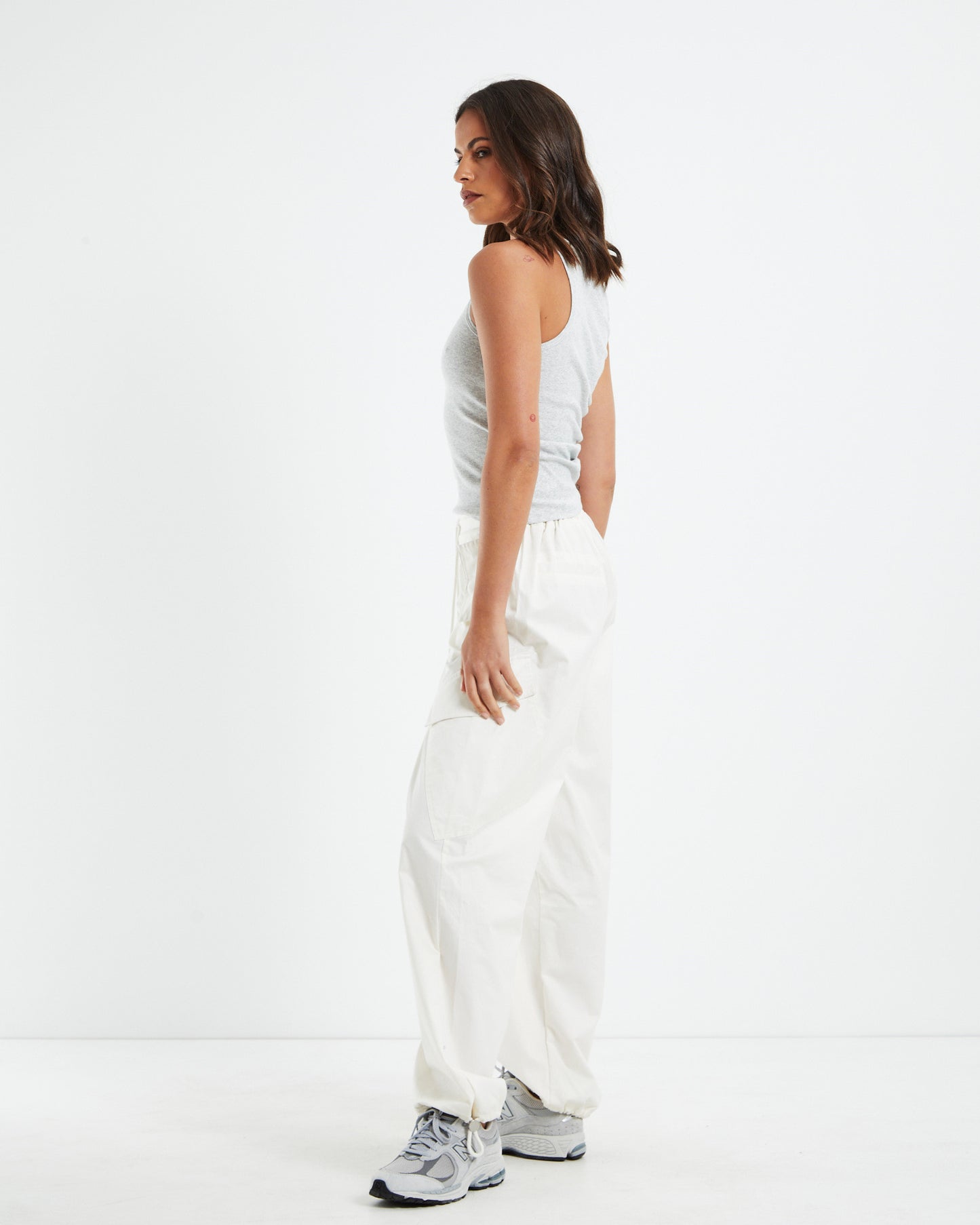 Racer Ribbed Tank Top