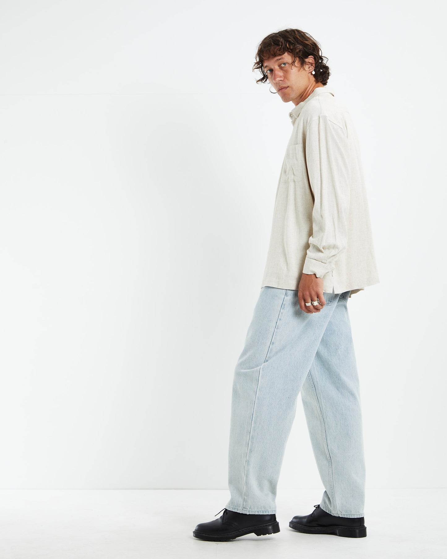 Harrison Linen Long Sleeve Shirt Natural