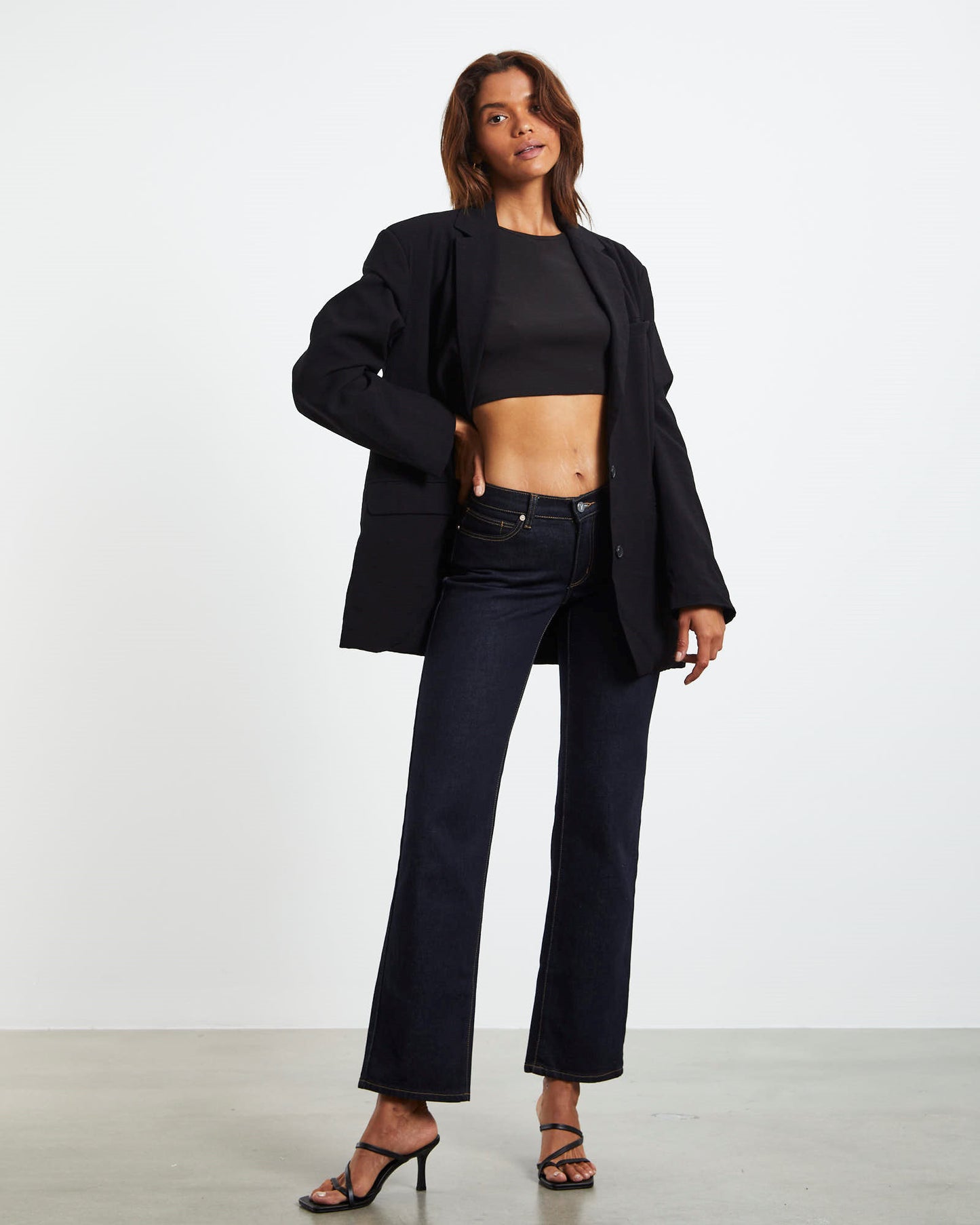 A 99 Low Rise Straight Jeans Alice Blue