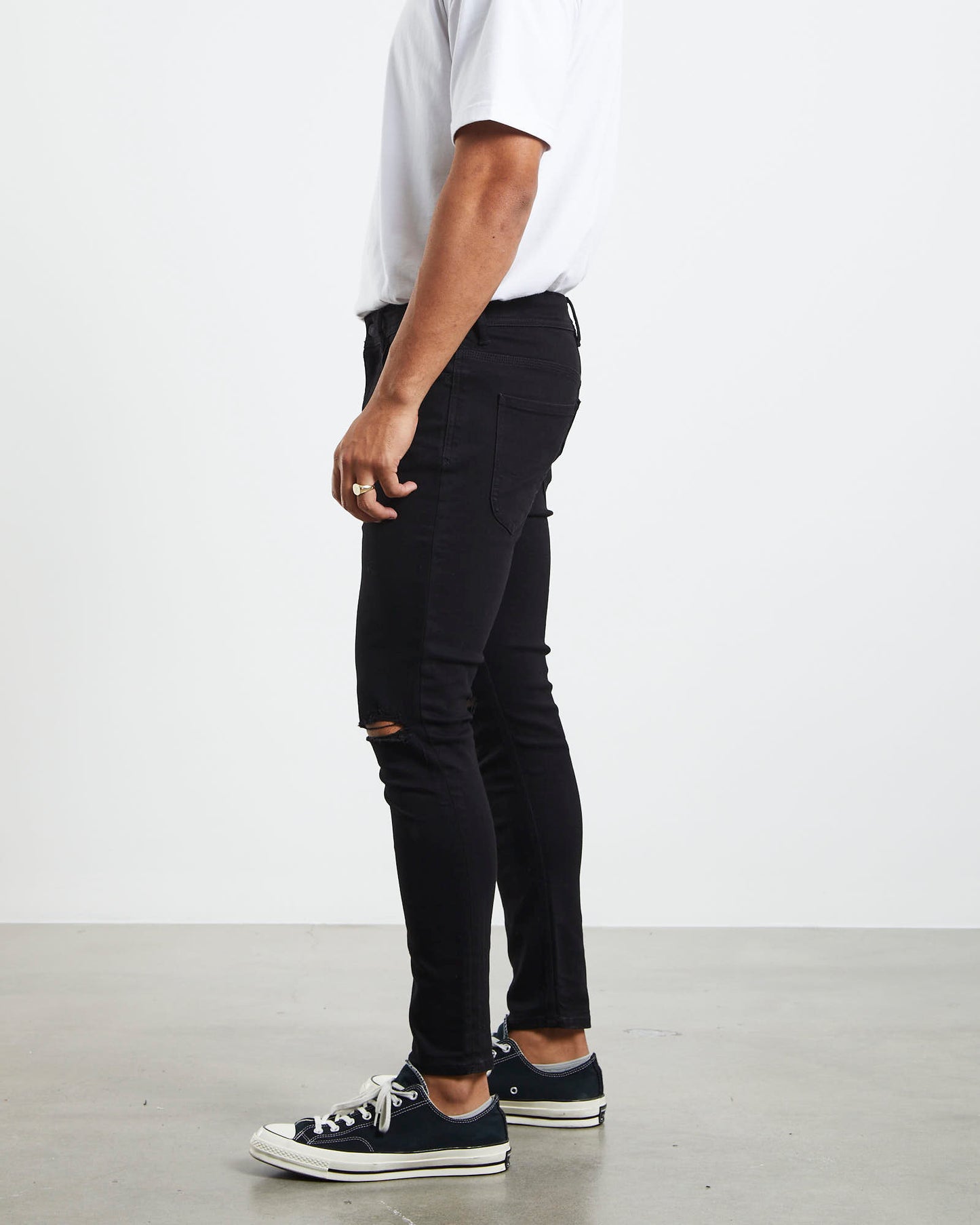 Z-Roller Skinny Denim Jeans Delta Destroy