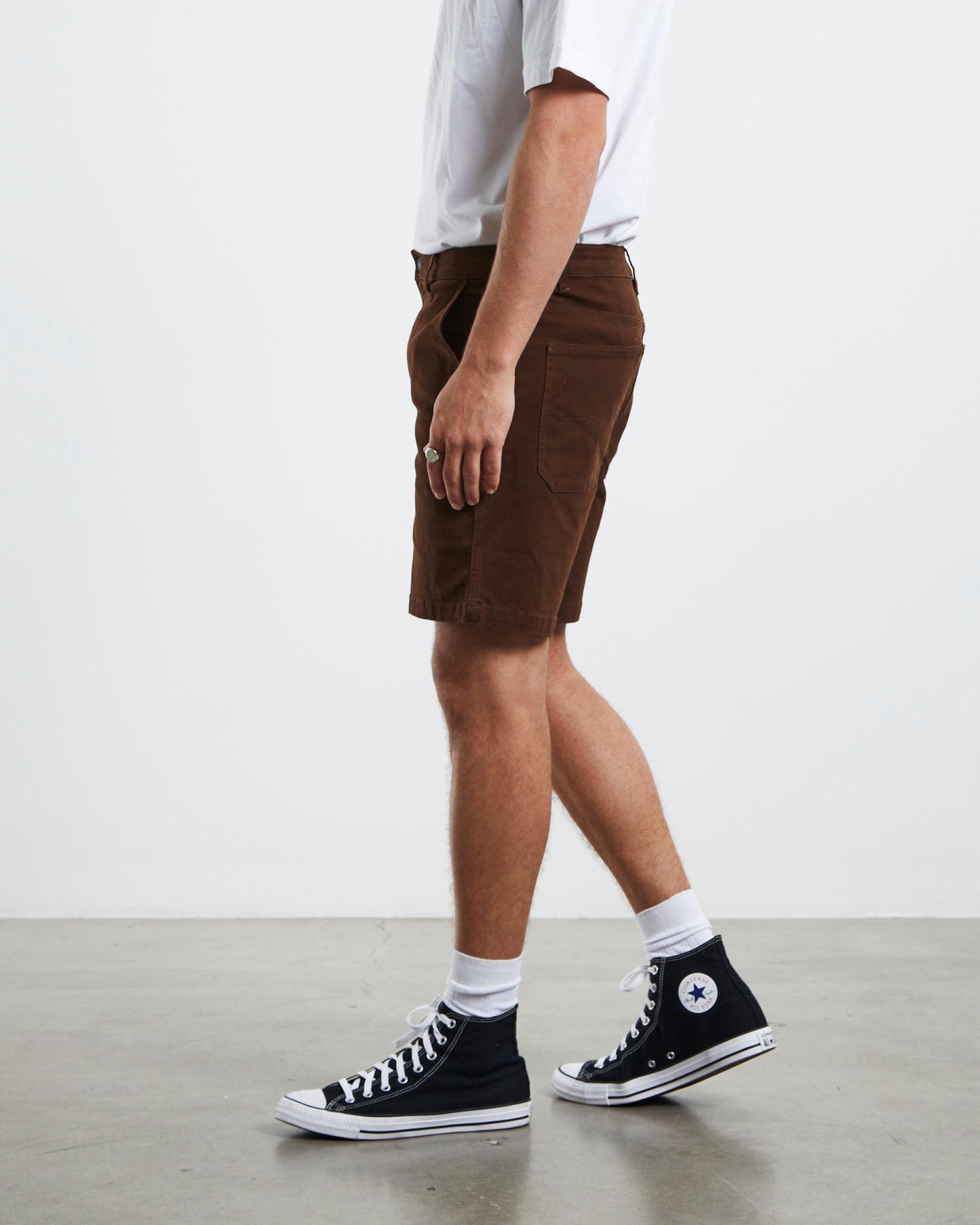 Union Drill Shorts Bark Brown