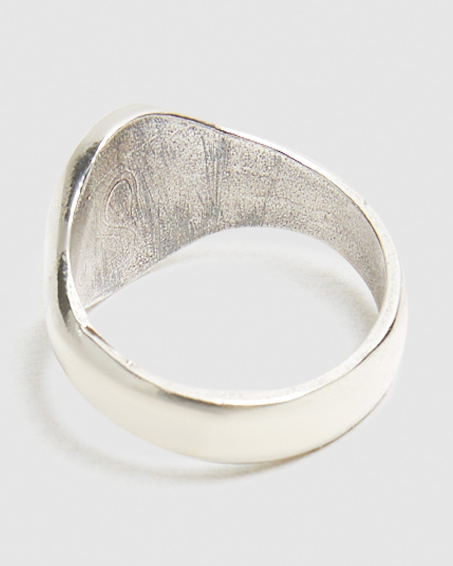 Oval Signet Ring Silver