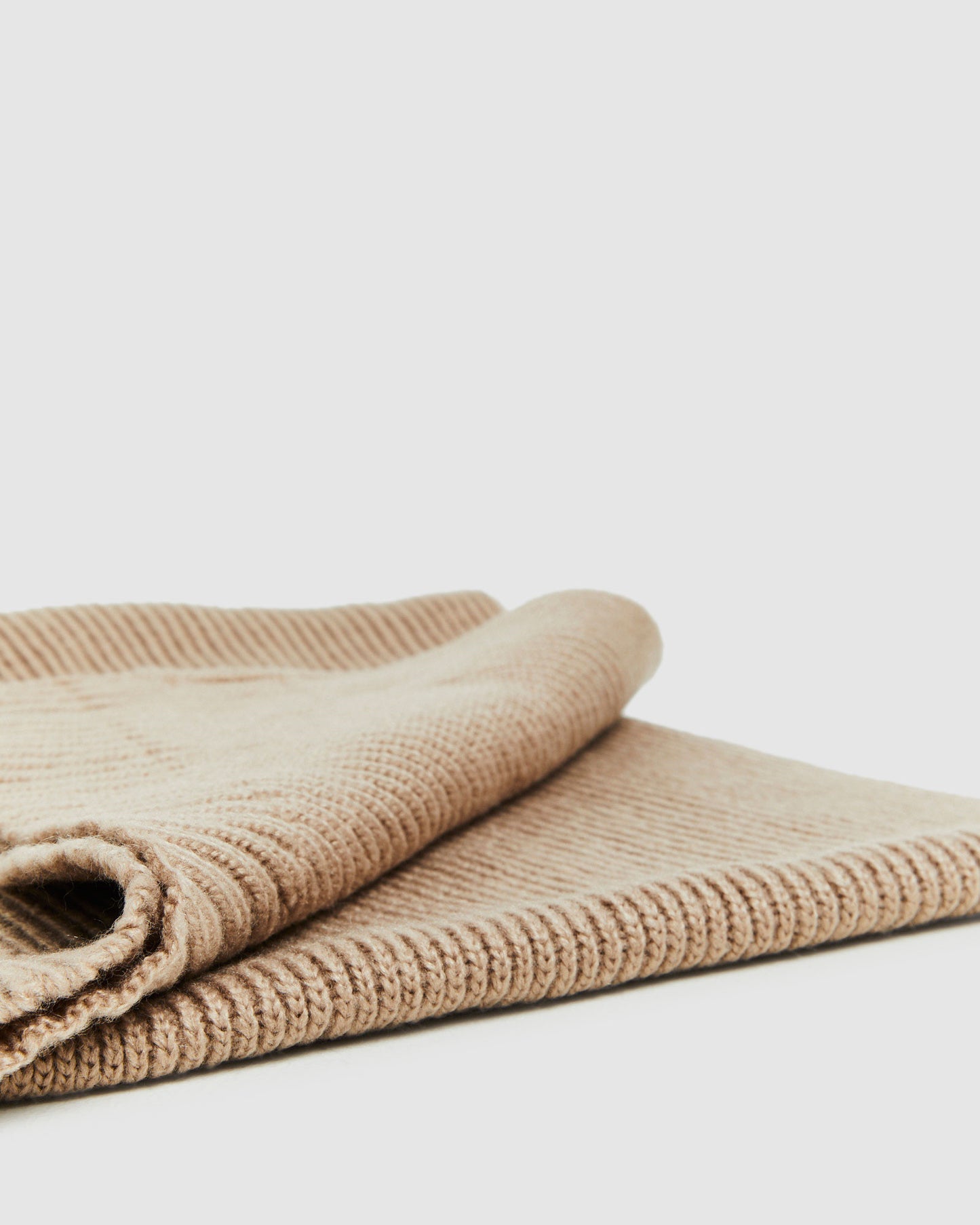 Olsen Knitted Oversized Scarf Taupe