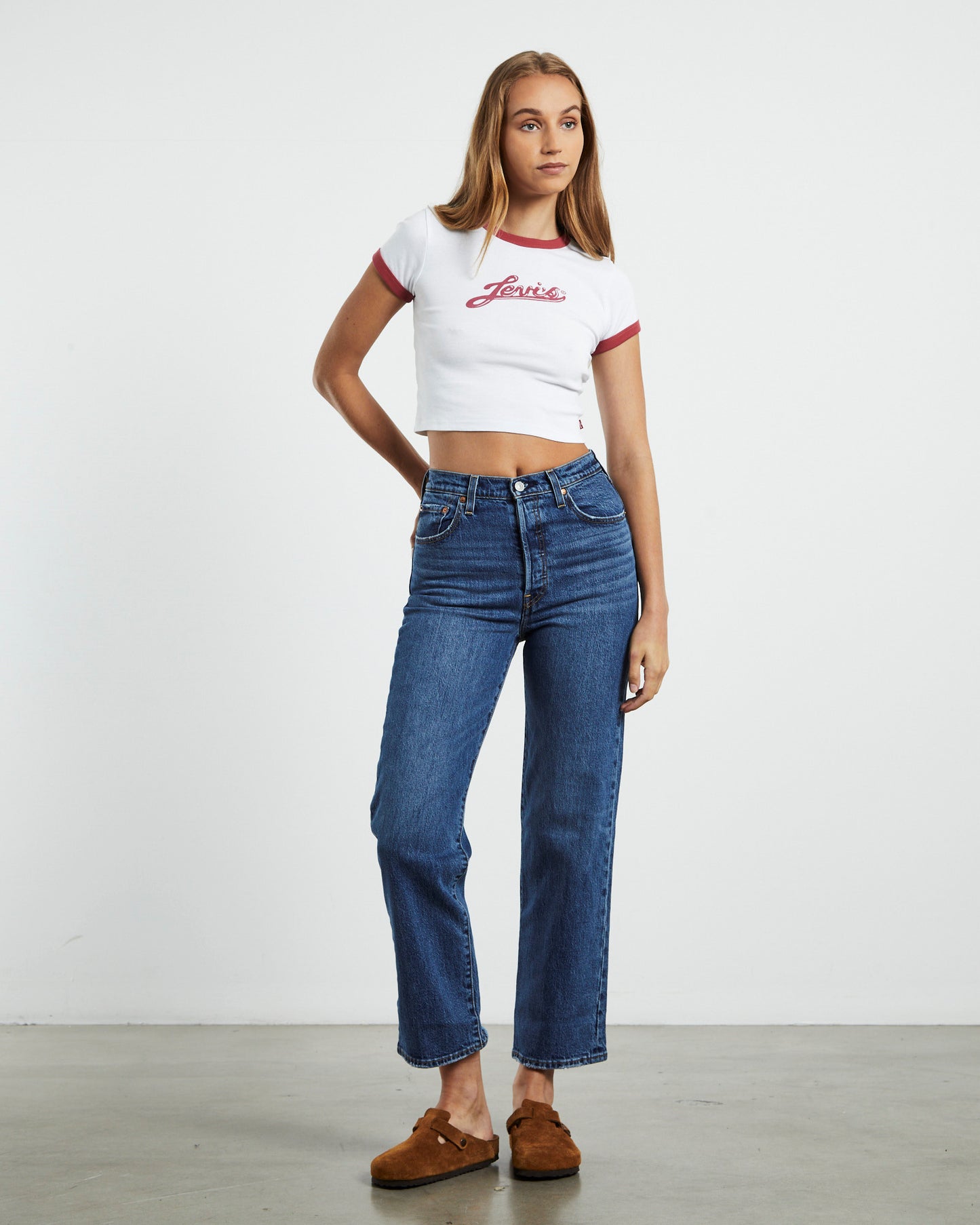 Ribcage Straight Jeans Valley View Blue