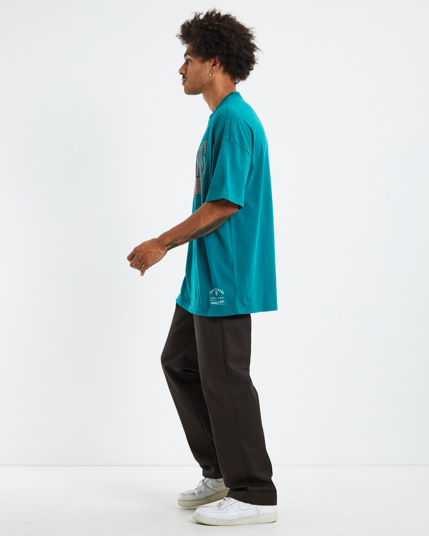 Underscore T-Shirt Dolphins Faded Teal