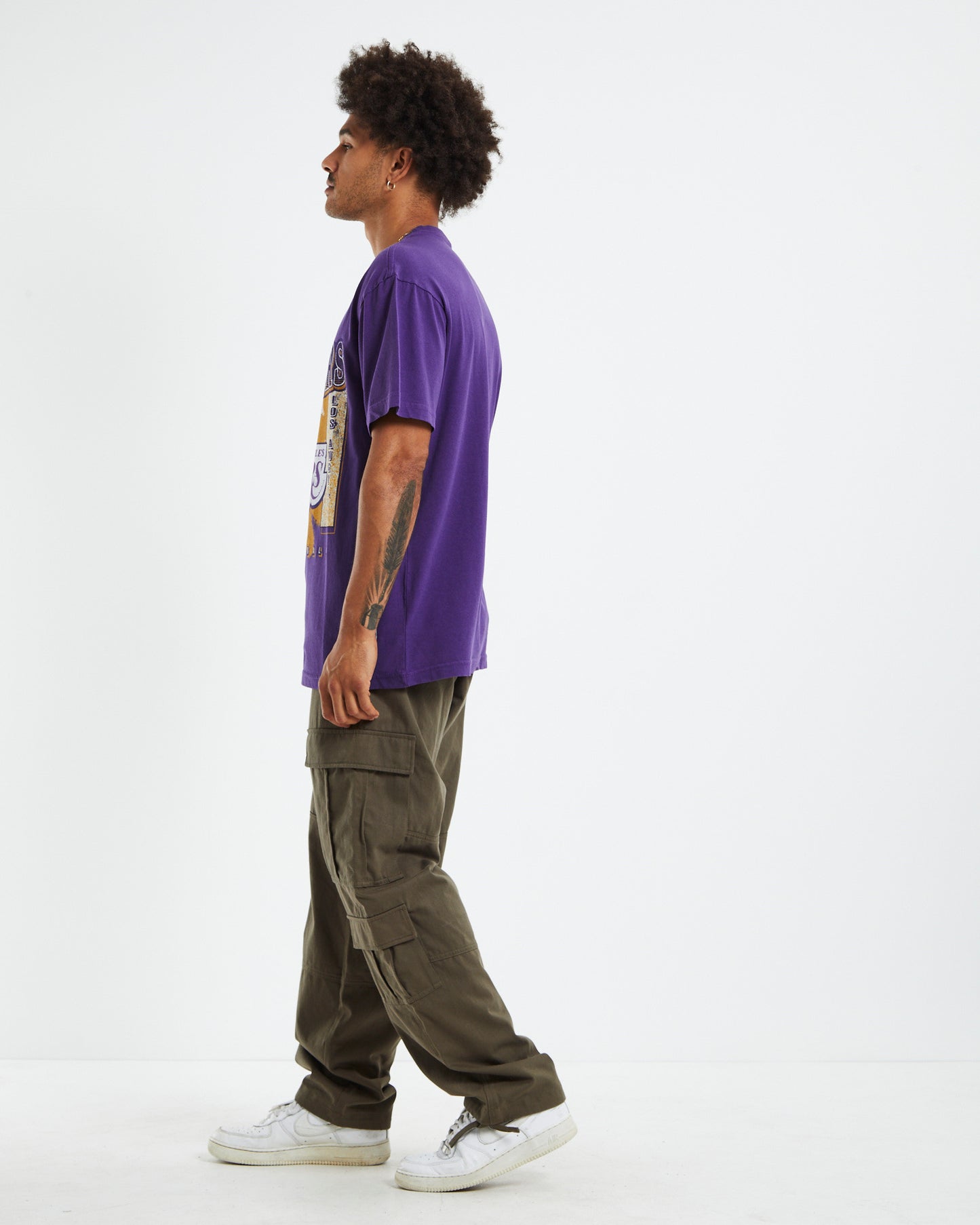 Los Angeles Lakers Brush Off T-Shirt Lakers Purple