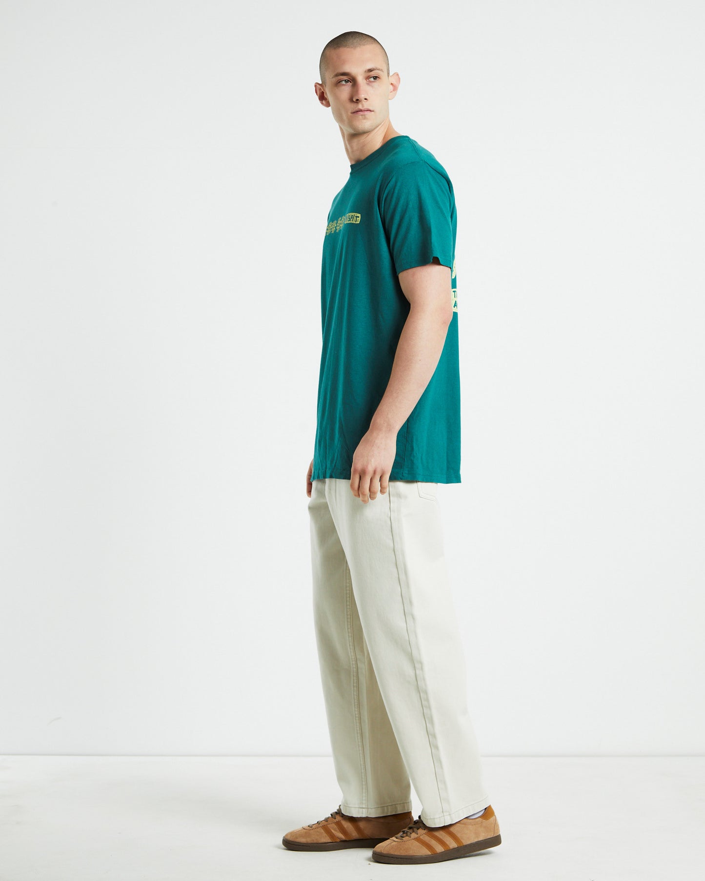 Global Acts 50/50 Short Sleeve T-Shirt Storm Green