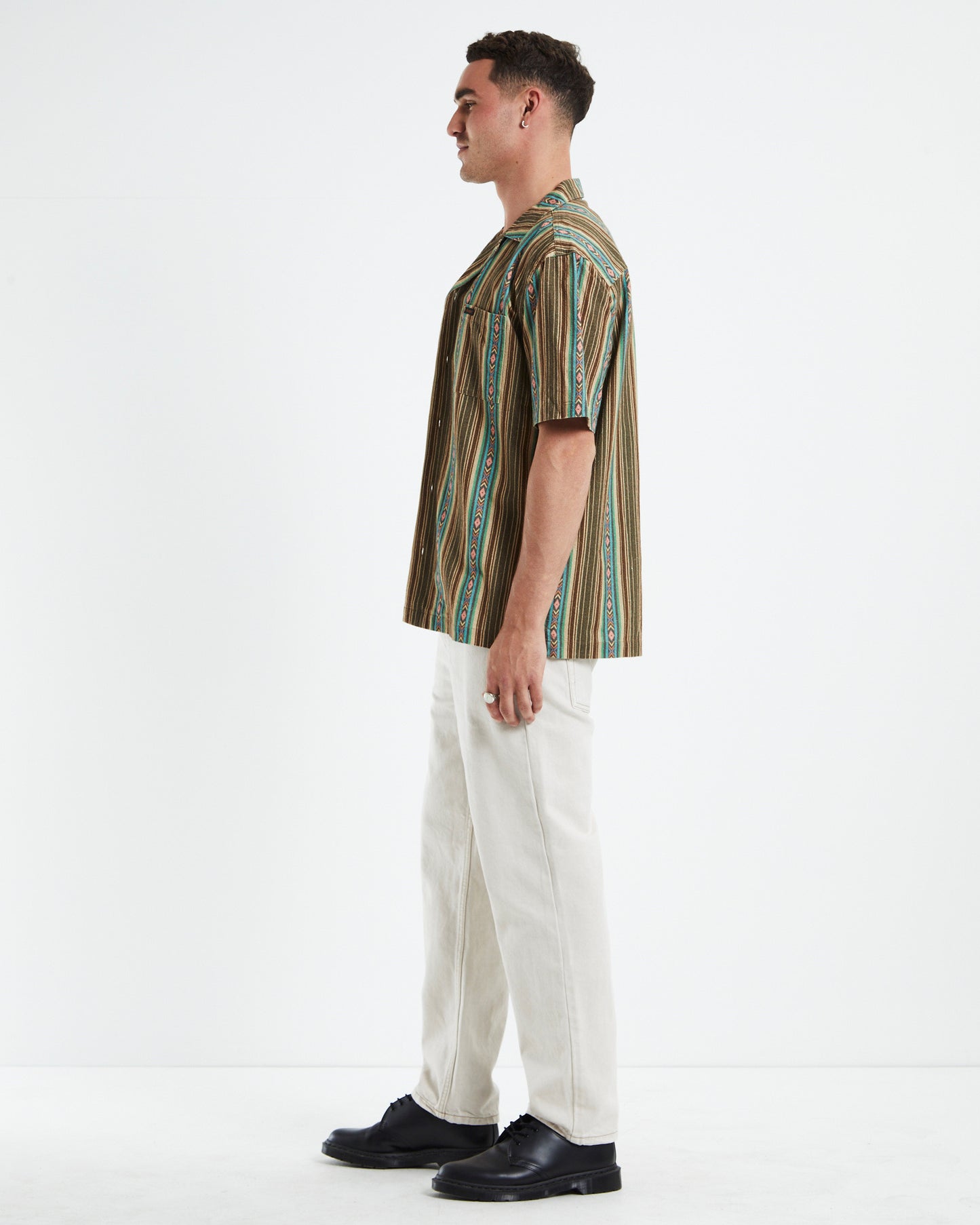 Resort Short Sleeve Shirt Tide Stripe Multi