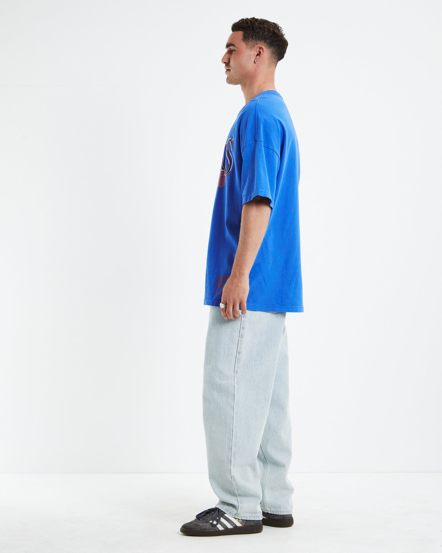 Underscore T-Shirt Knicks Faded Royal Blue