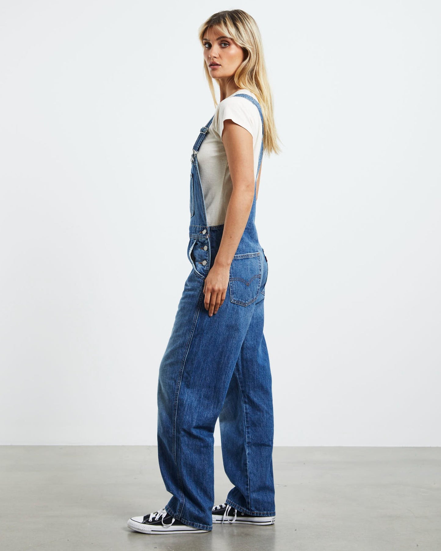 Vintage Overalls On Hiatus Blue