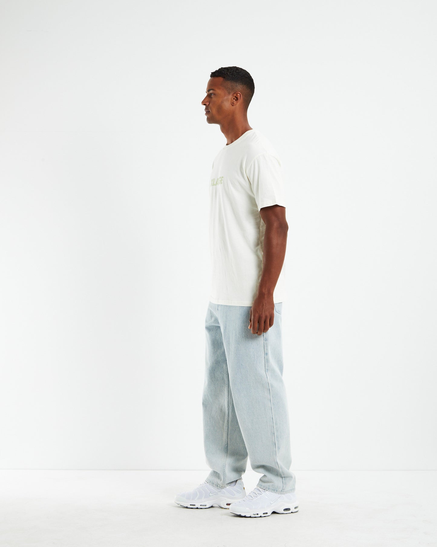 Text Logo Short Sleeve T-Shirt Ivory White
