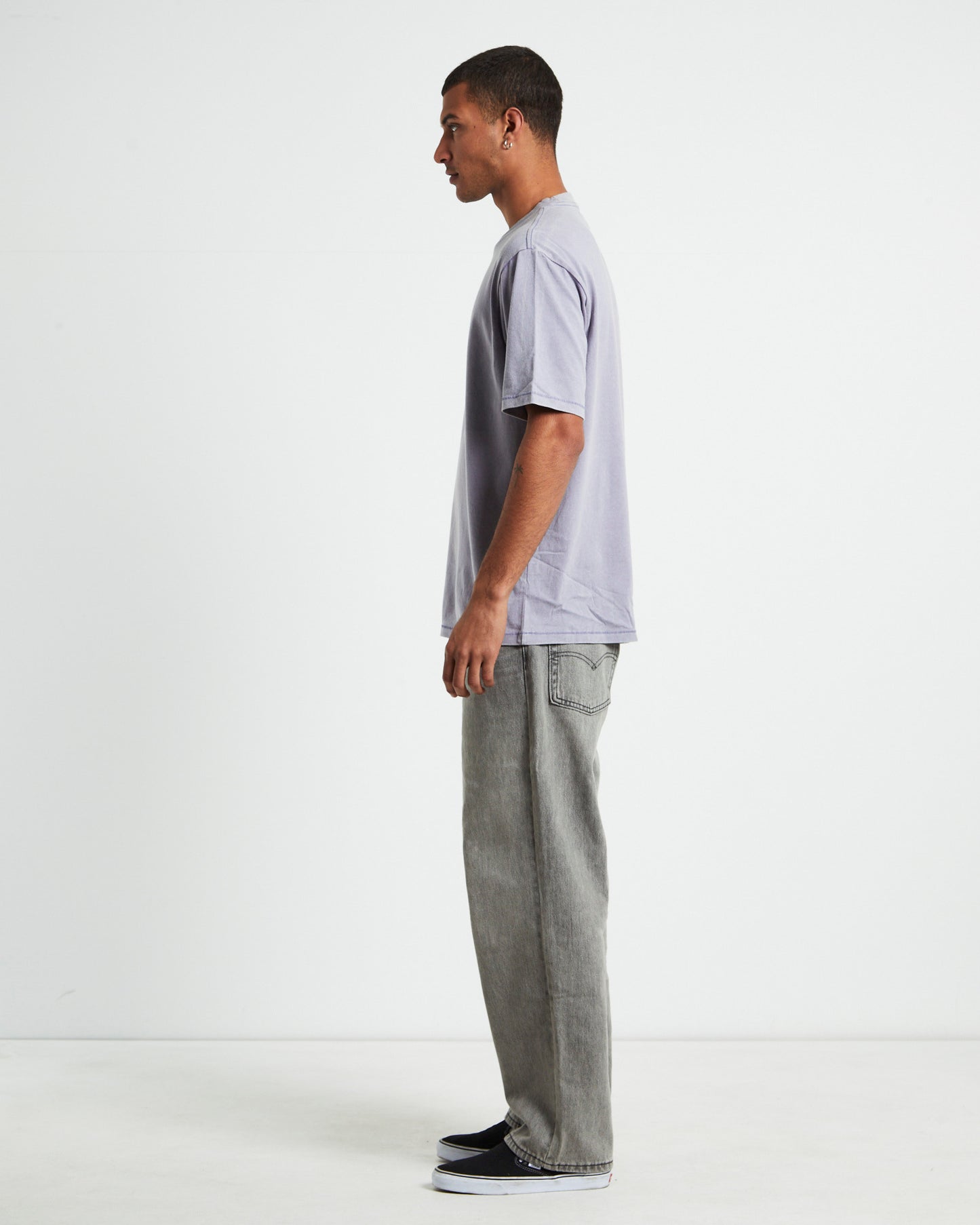Fortunes Baggy Short Sleeve T-Shirt Cloudy Purple
