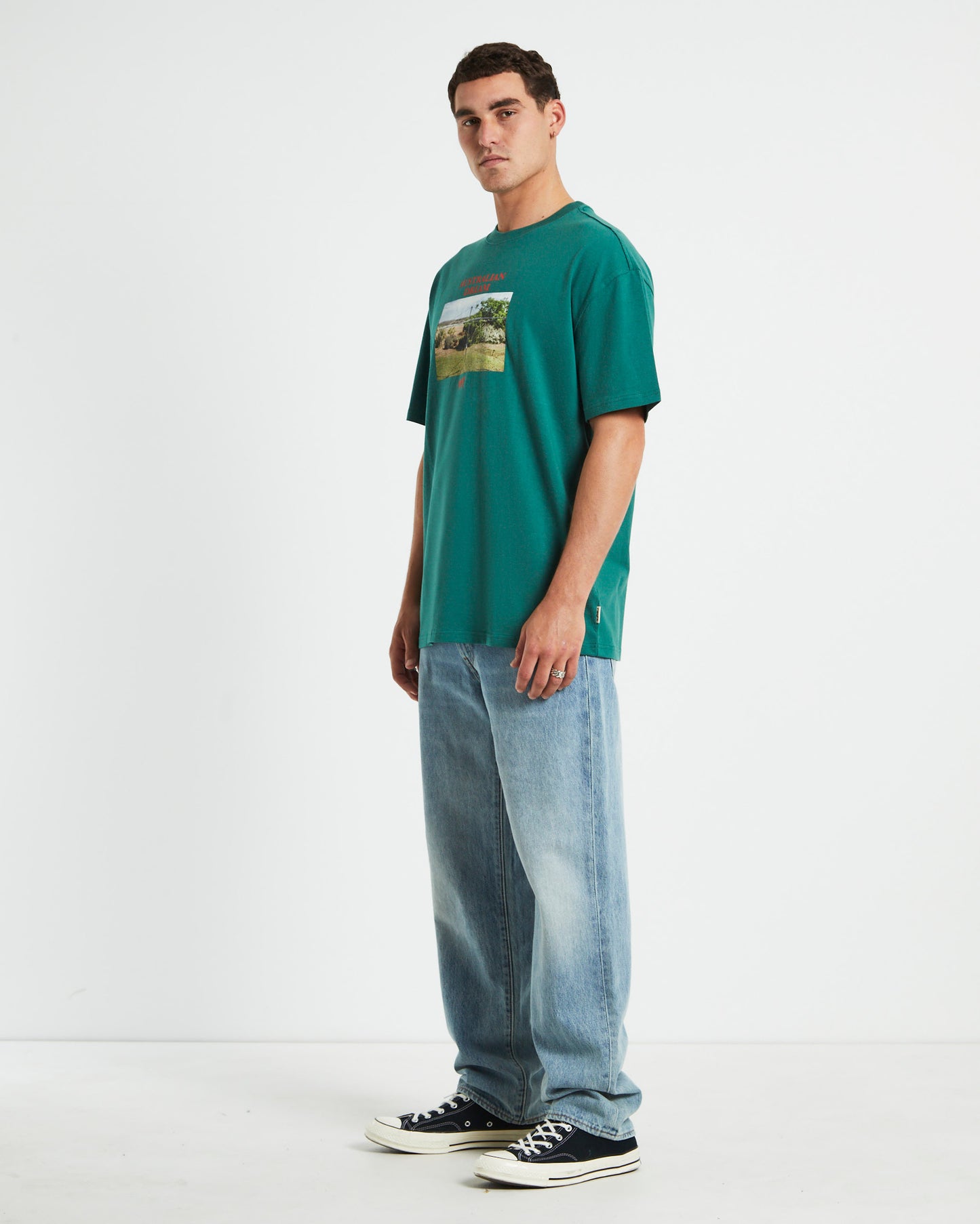 Australian Dream Short Sleeve T-Shirt in Green