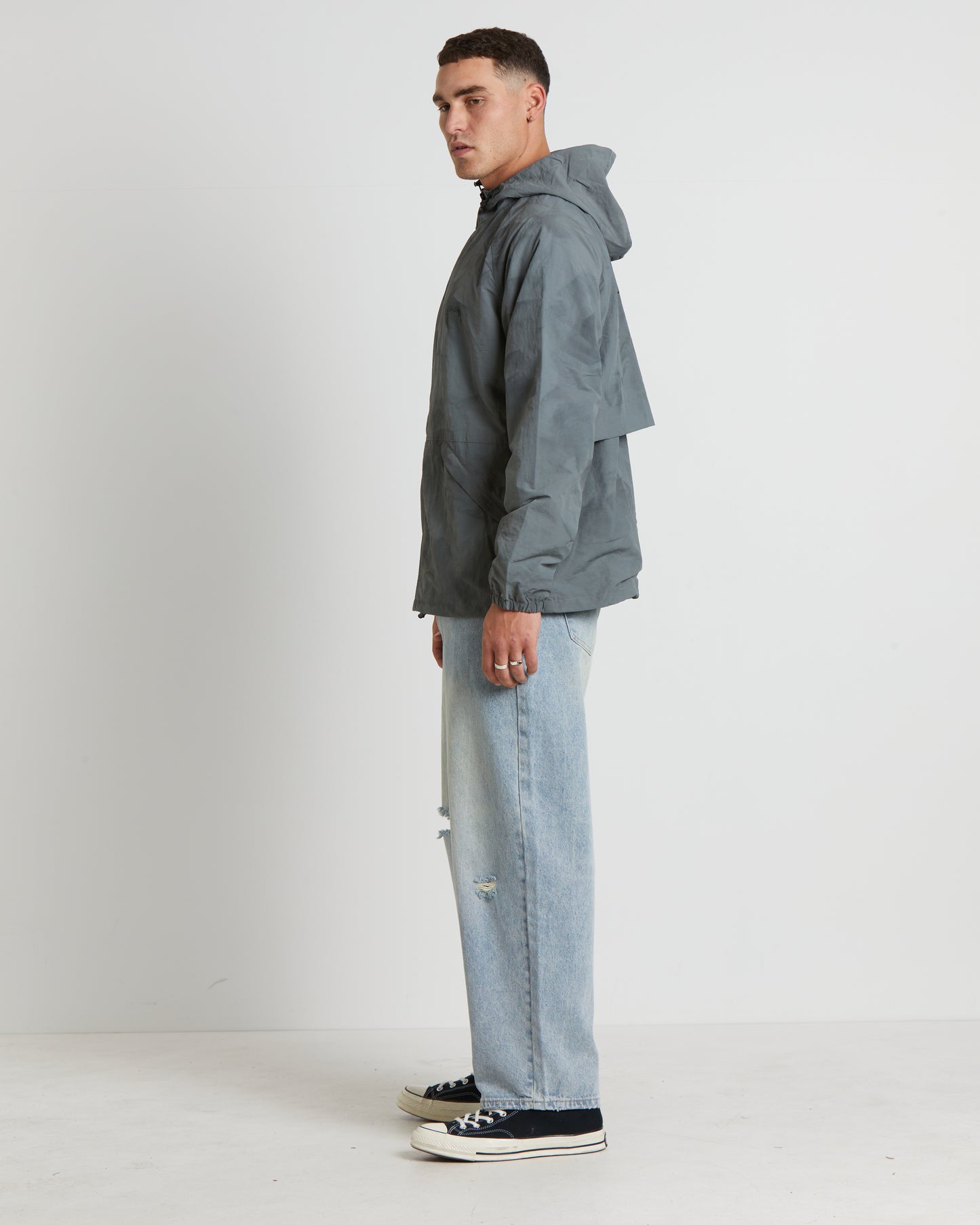 Stussy Wave Dye Jacket in Grey