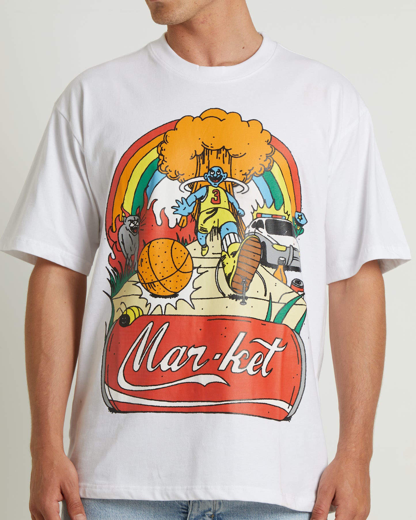 Good Day Short Sleeve T-Shirt in Cloud White