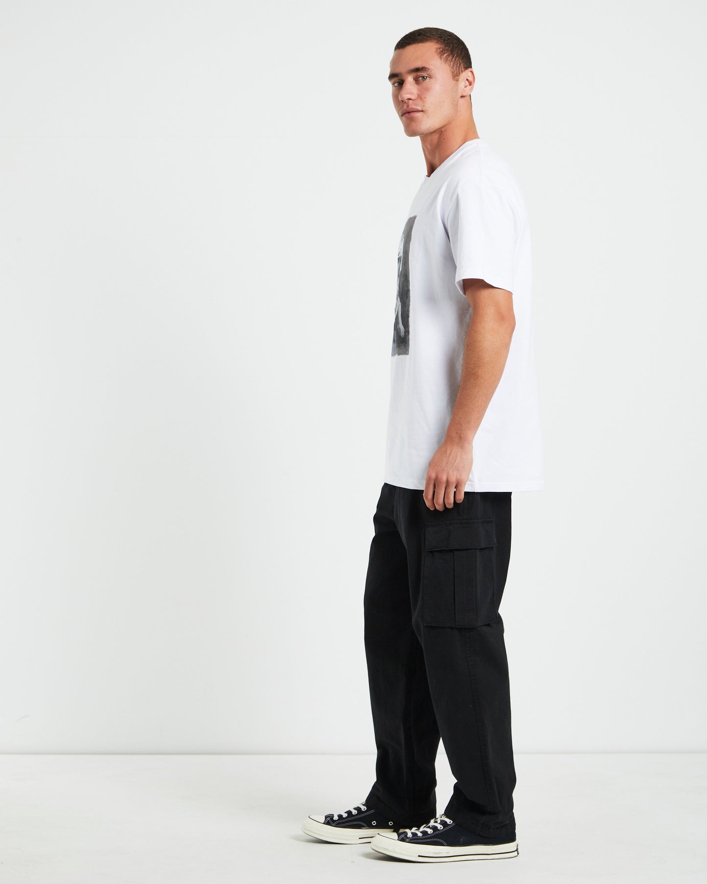 Bulldog Heavyweight Short Sleeve T-Shirt in White