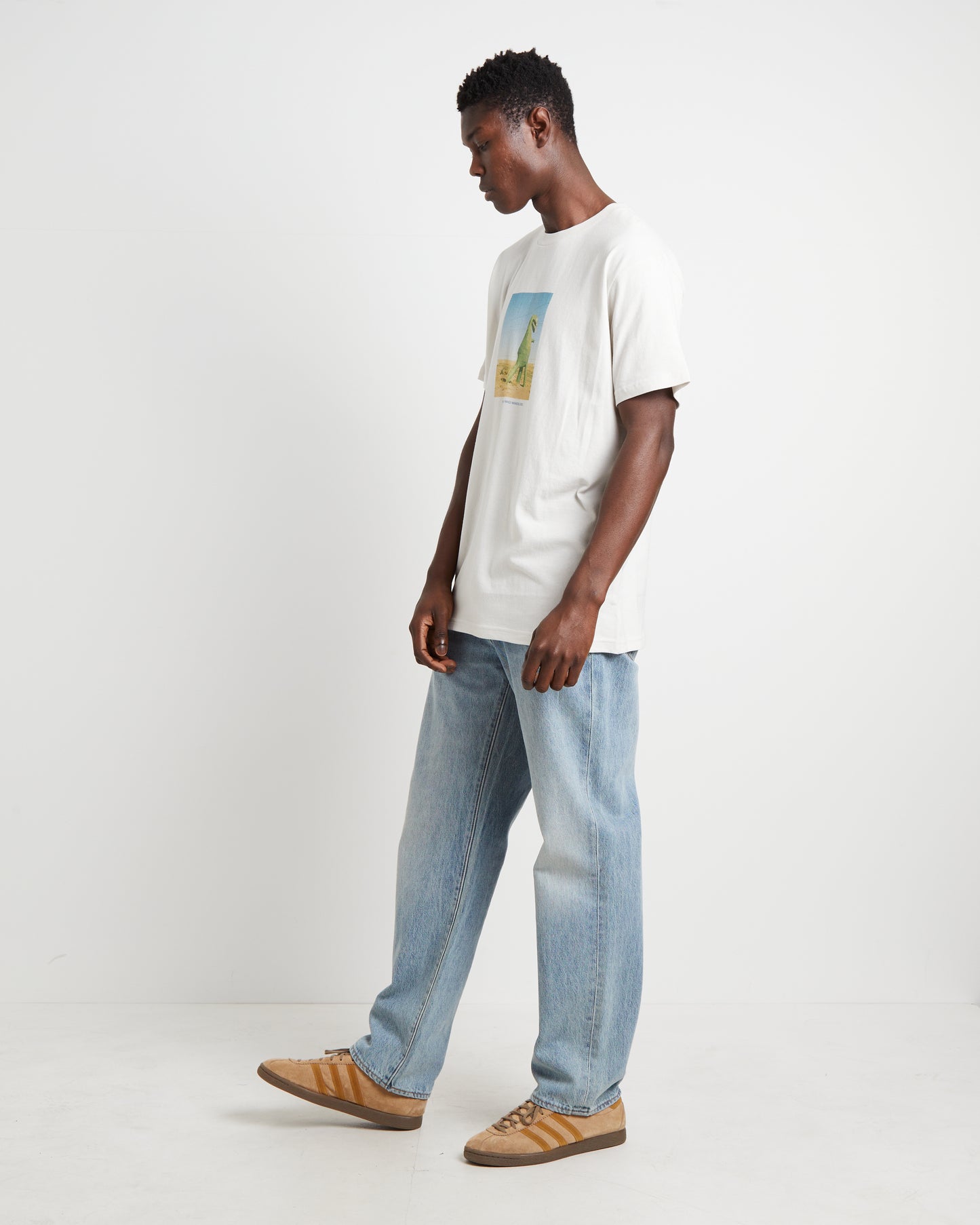 Extinct Short Sleeve T-Shirt in Thrift White