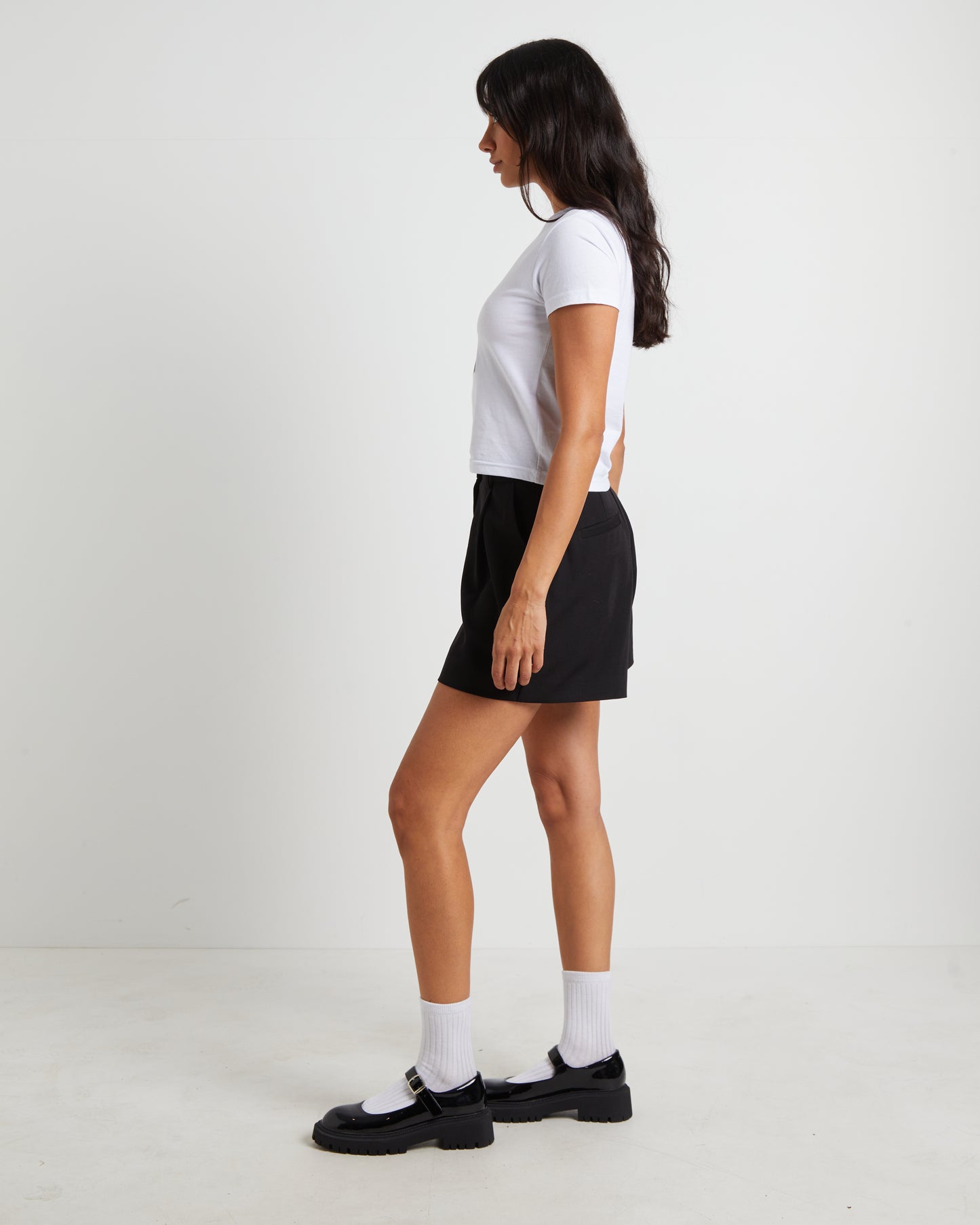 Bull Dog Slim Tee in White